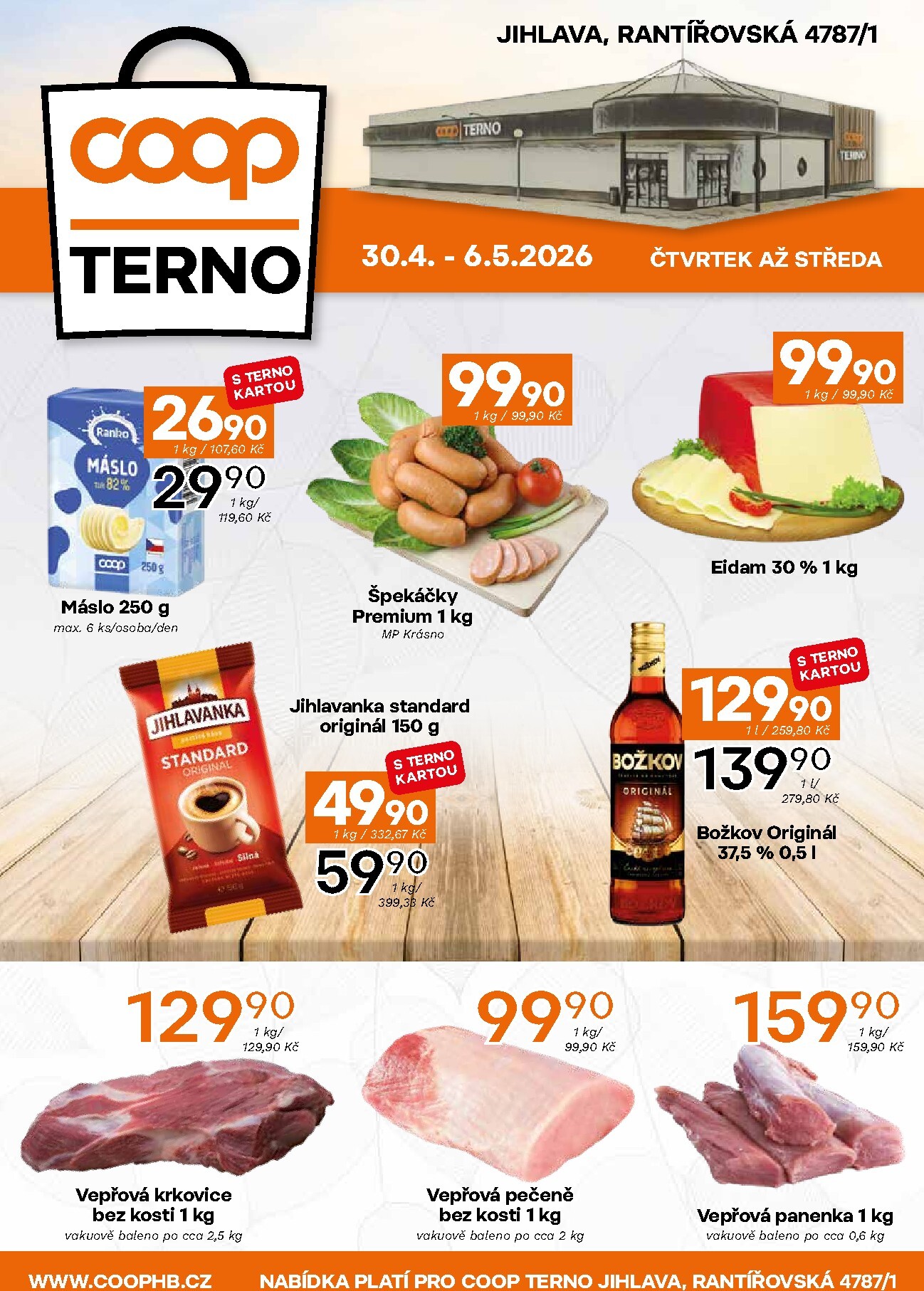 terno - Aktuální Terno - Jihlava, Rantířovská leták platný od čtvrtka 30.04.2026 do středy 06.05.2026