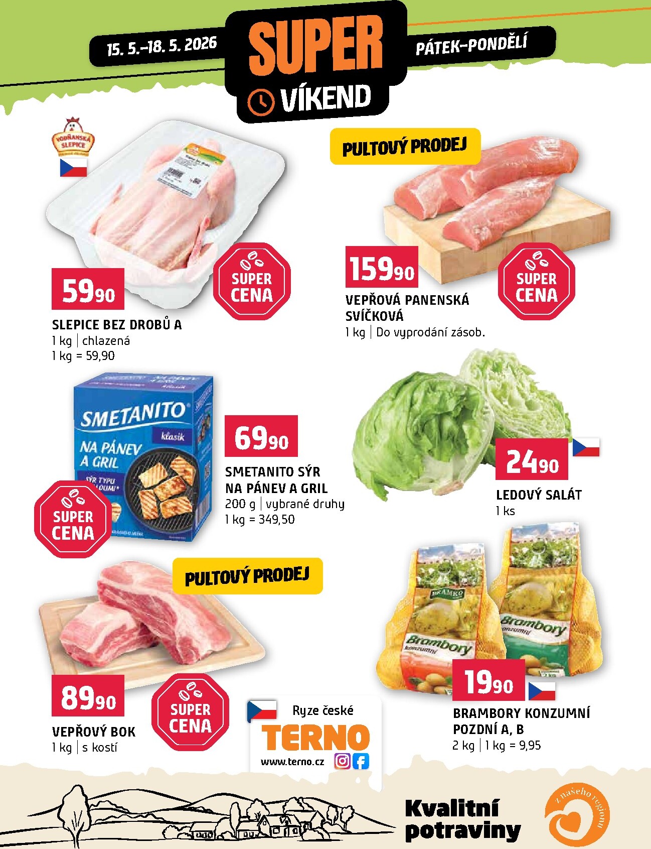 terno - Terno - Super víkend leták na příští týden od pátku 15.05.2026 do pondělí 18.05.2026