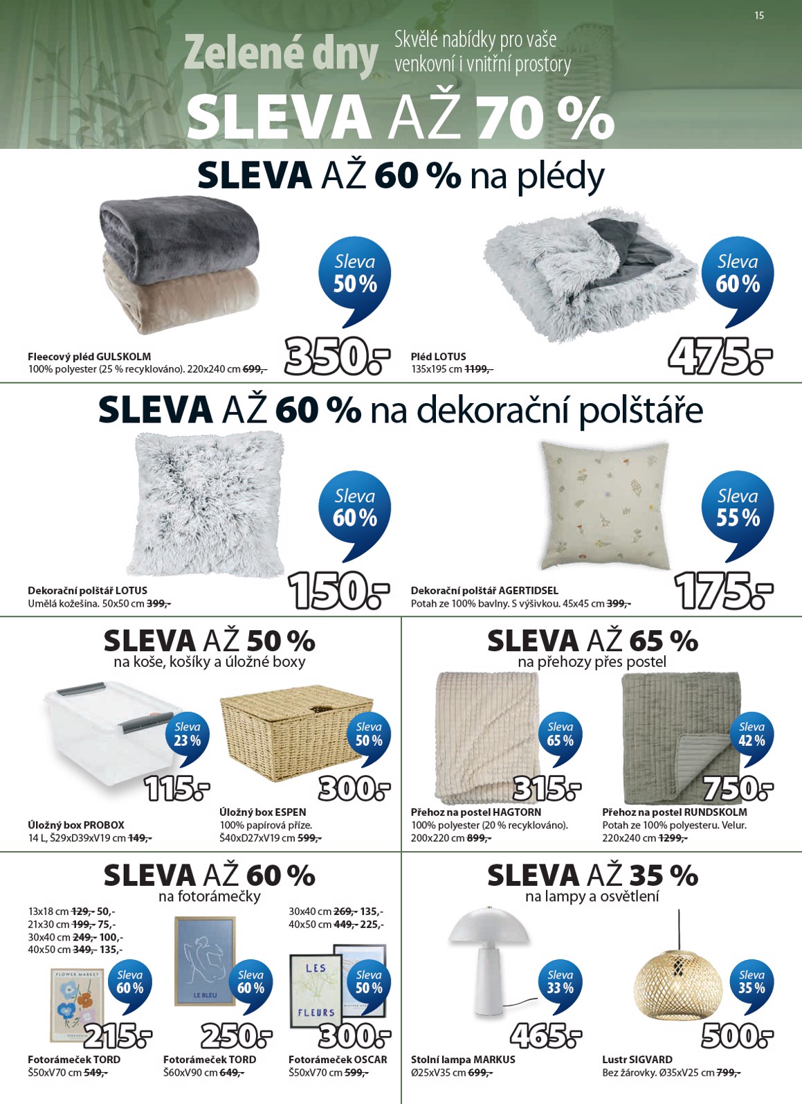 jysk - Aktuální JYSK leták platný od středy 20.05.2026 do úterý 26.05.2026 - page: 15