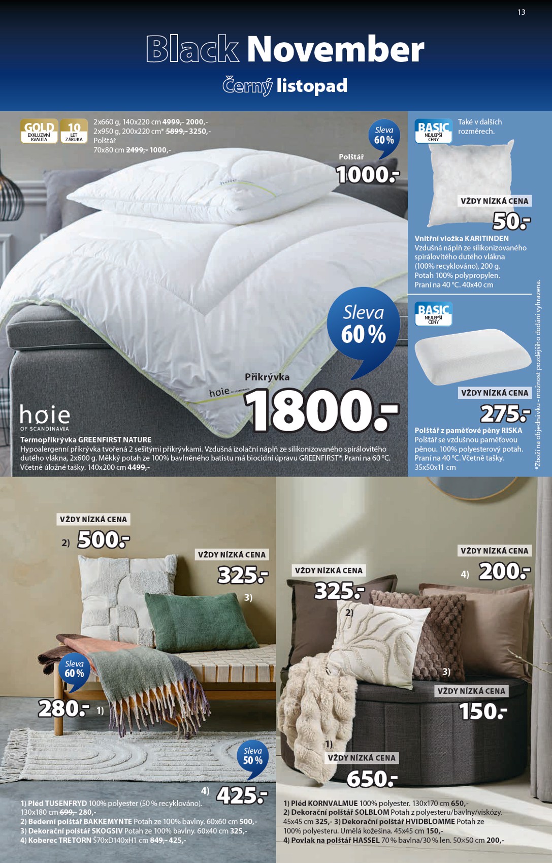jysk - Aktuální leták JYSK - Black Friday od 03.11. do 23.11. - page: 13