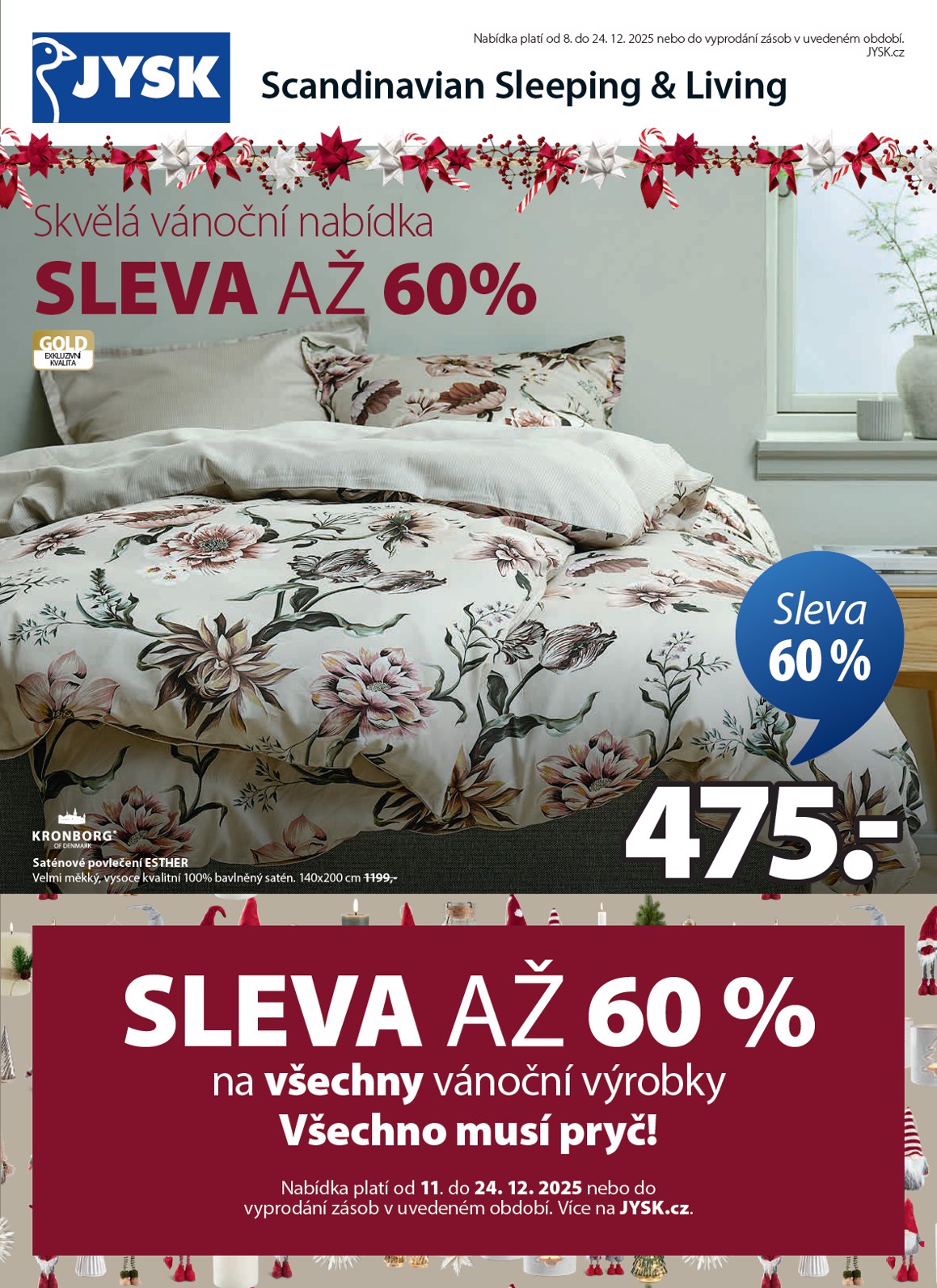 jysk - Aktuální leták JYSK od 08.12. do 24.12.
