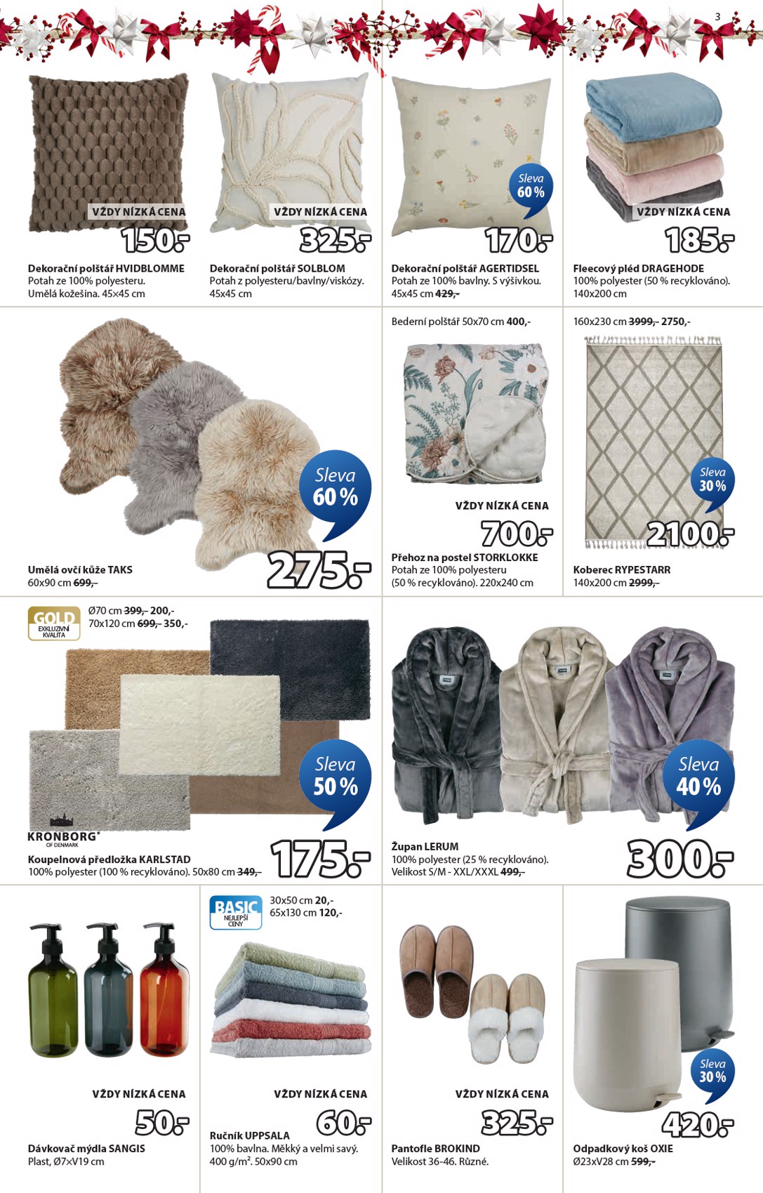 jysk - Aktuální leták JYSK od 15.12. do 24.12. - page: 3