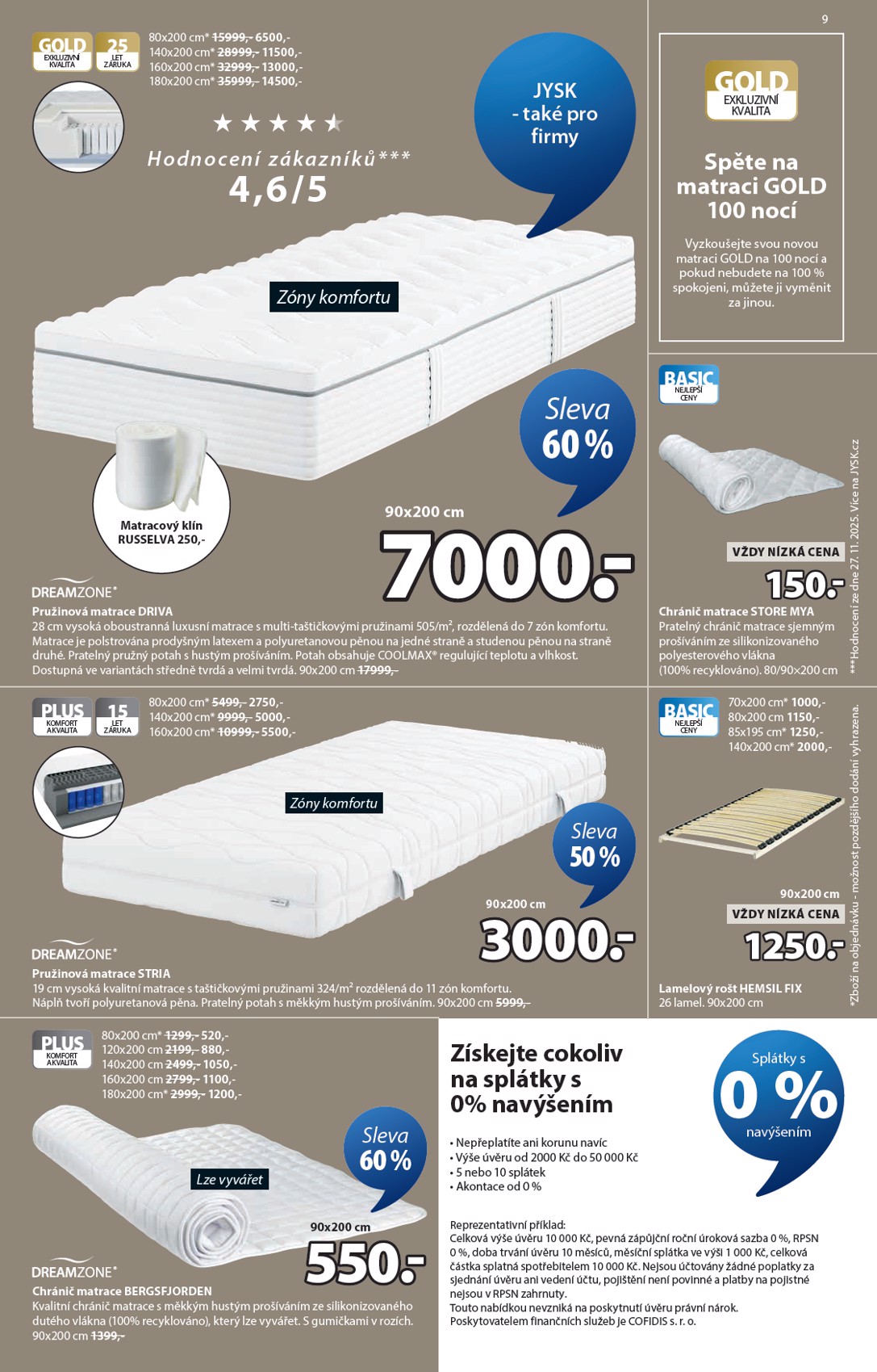 jysk - JYSK leták platný od středy 04.02.2026 do úterý 10.03.2026 - page: 9
