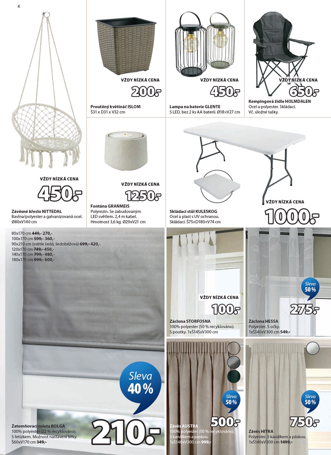 jysk - Aktuální JYSK leták platný od středy 22.04.2026 do úterý 26.05.2026 - page: 4