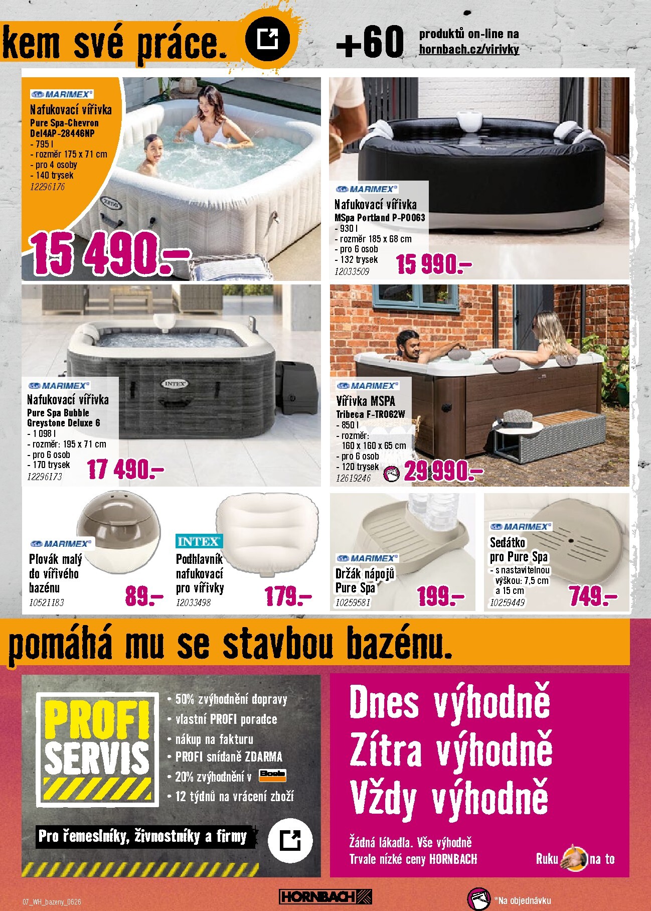 hornbach - Aktuální Hornbach - Bazény leták platný od středy 03.06.2026 do středy 17.06.2026 - page: 7