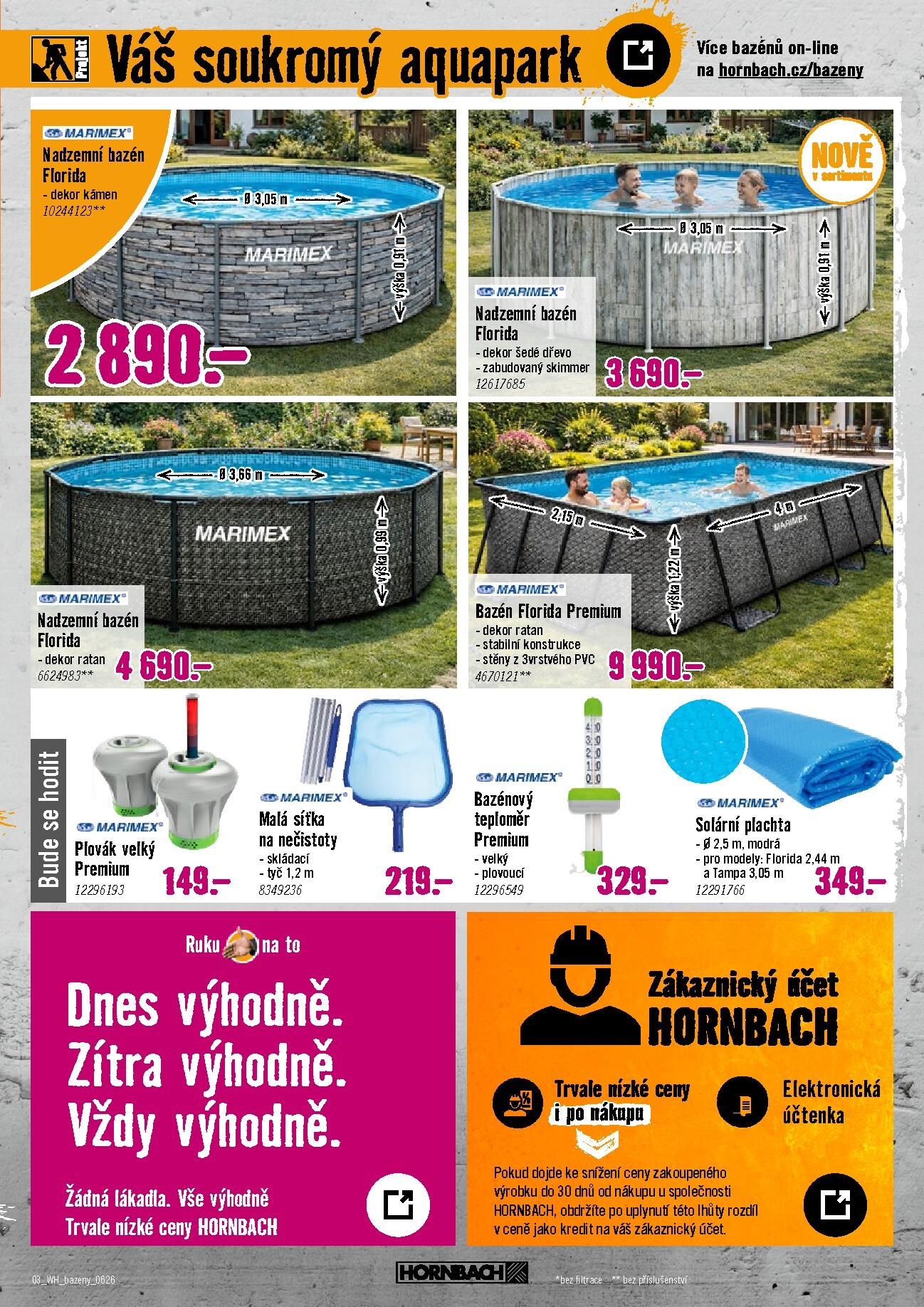 hornbach - Aktuální Hornbach - Bazény leták platný od středy 03.06.2026 do středy 17.06.2026 - page: 3