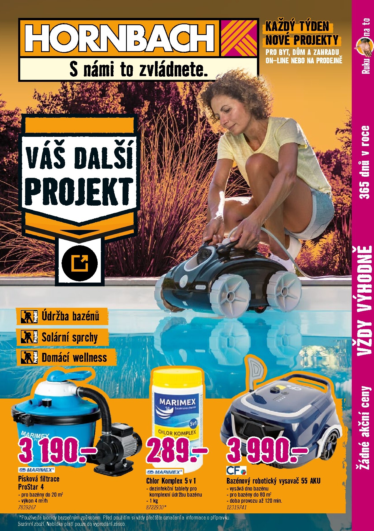 hornbach - Aktuální Hornbach - Bazénová chemie leták platný od středy 01.07.2026 do pátku 31.07.2026 - page: 1
