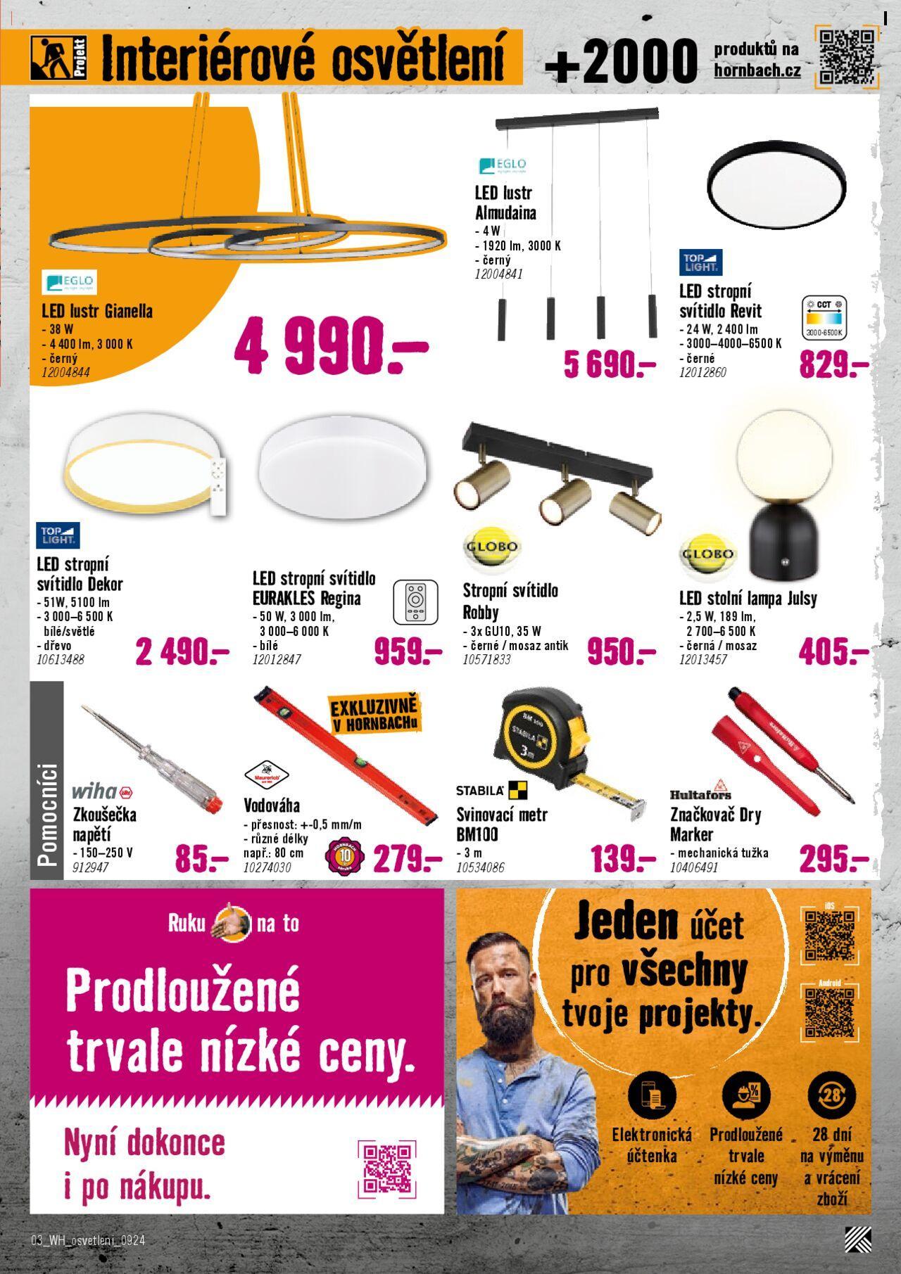 hornbach - HORNBACH katalog - Budiž světlo! 25.09.2024 - 09.10.2024 - page: 3