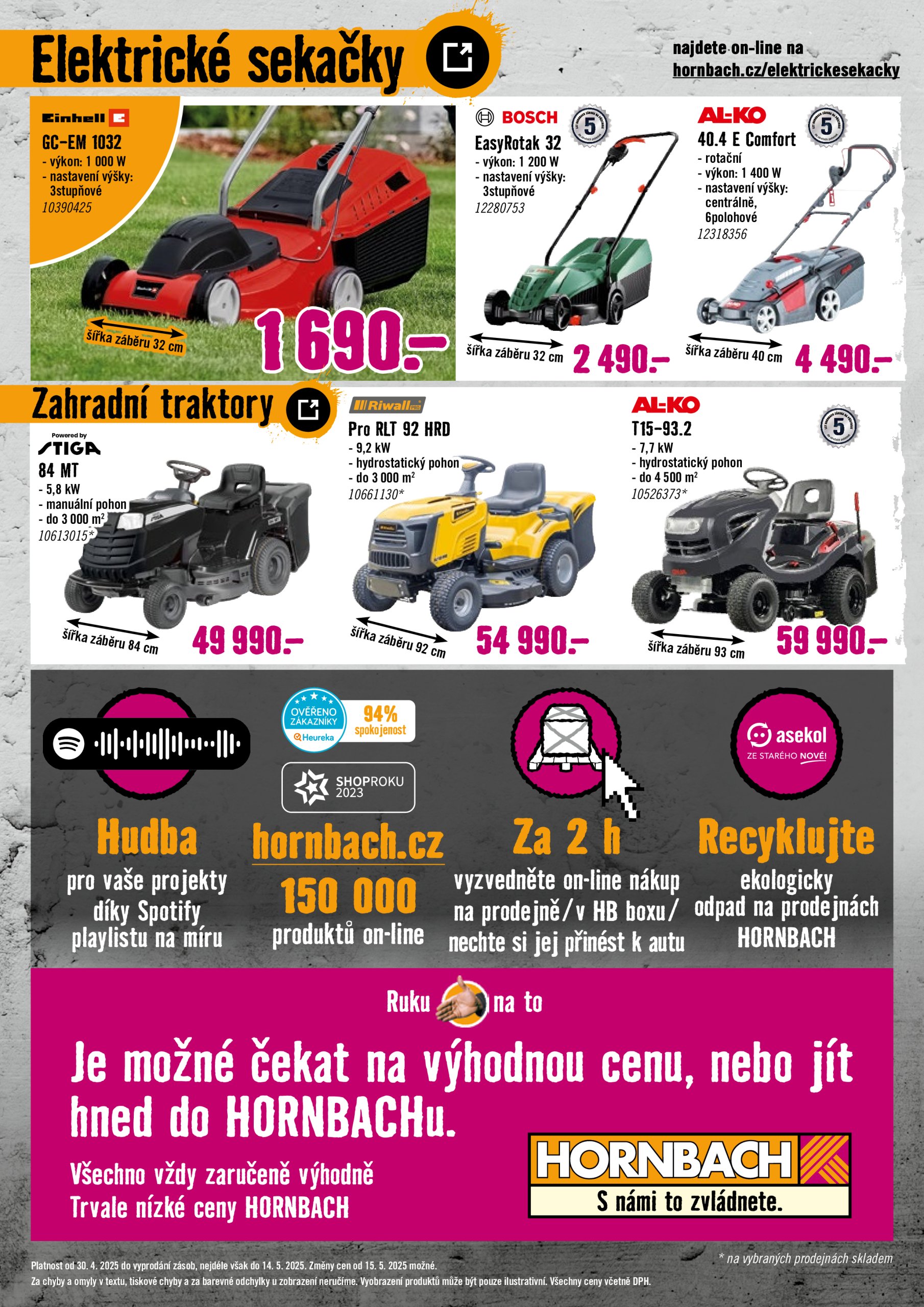 hornbach - Leták Hornbach.cz - Trávník jako ze žurnálu od 20.04. do 14.05. - page: 8