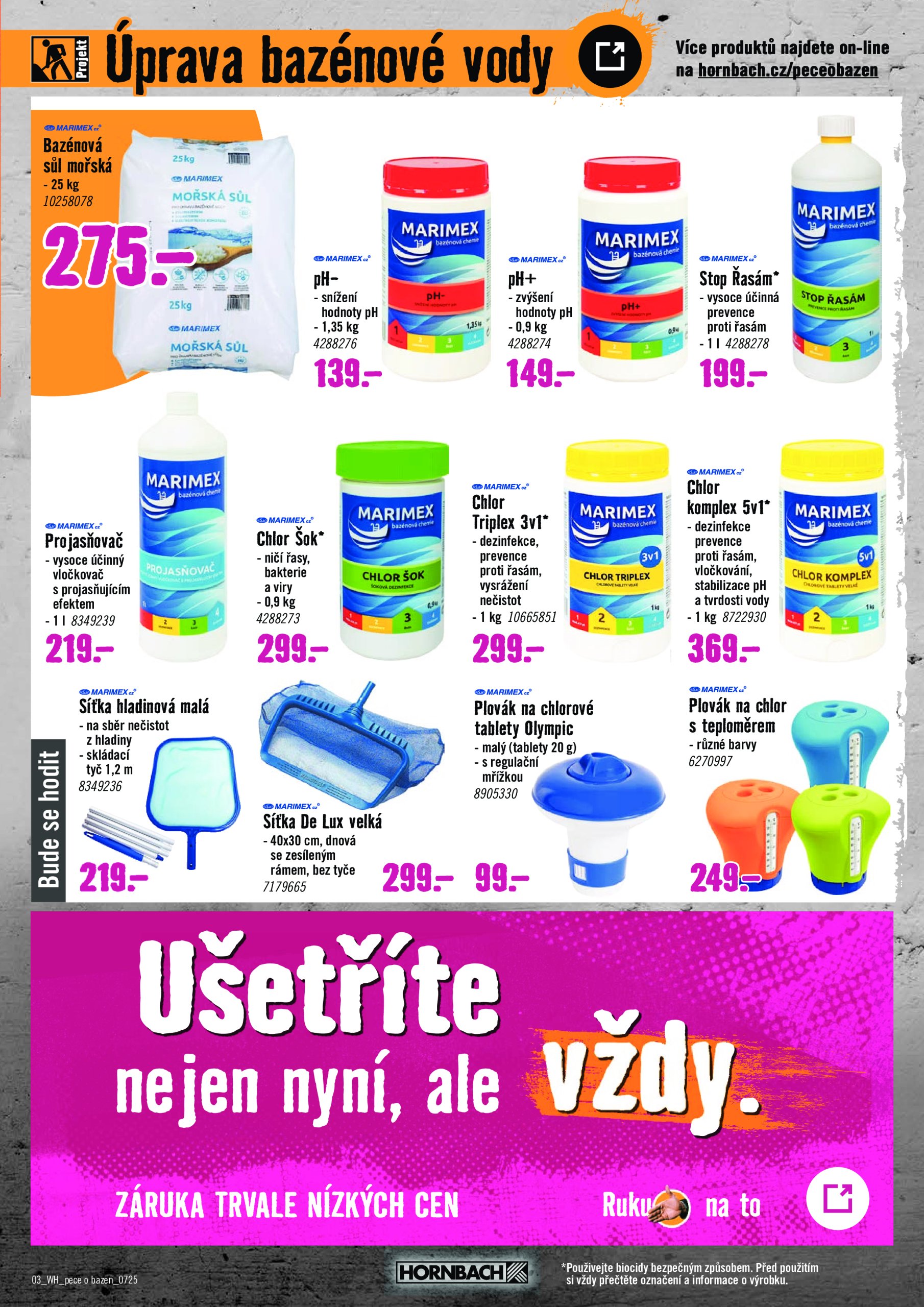 hornbach - Leták Hornbach - Péče o bazén od 02.07. do 16.07. - page: 3