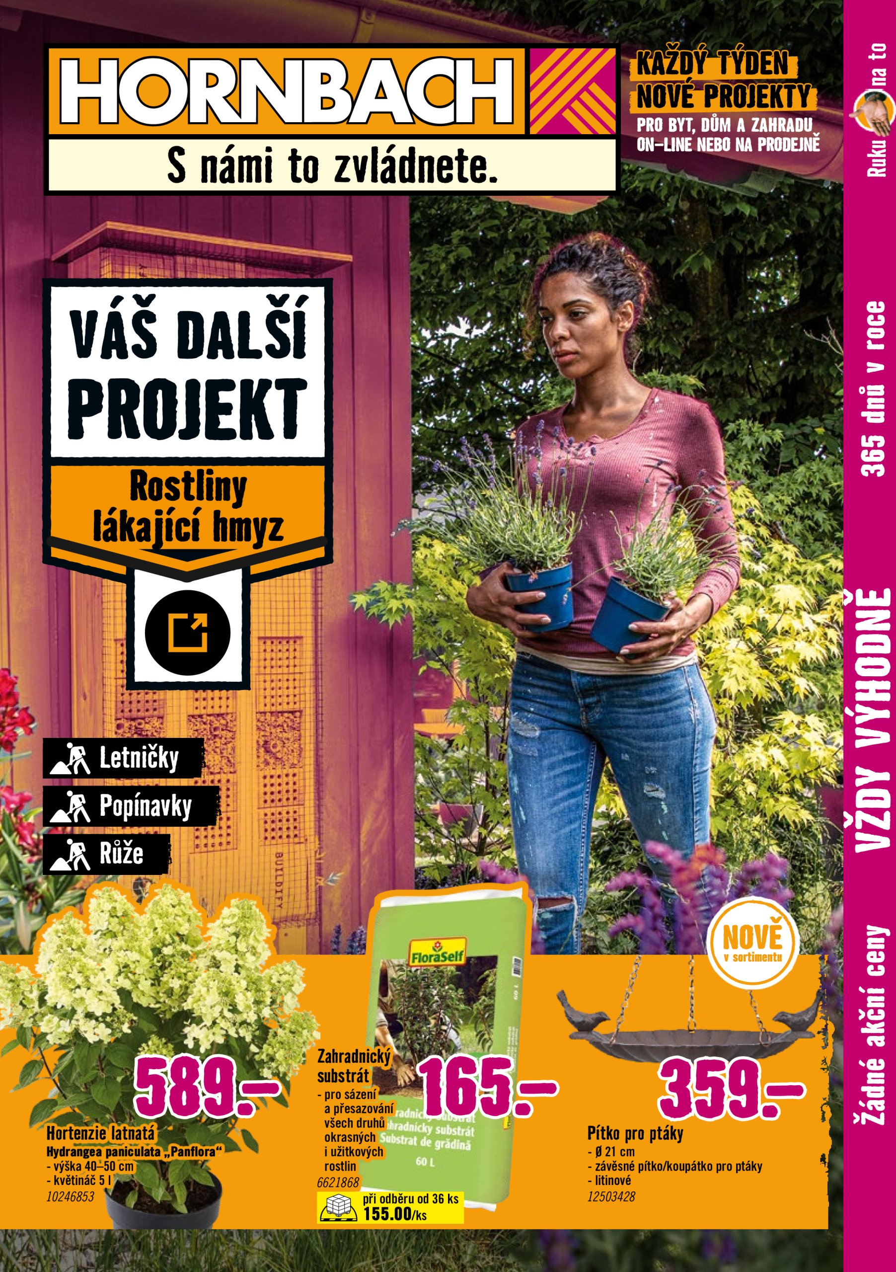 hornbach - Leták Hornbach - Rostliny lákající hmyz od 09.07. do 23.07.