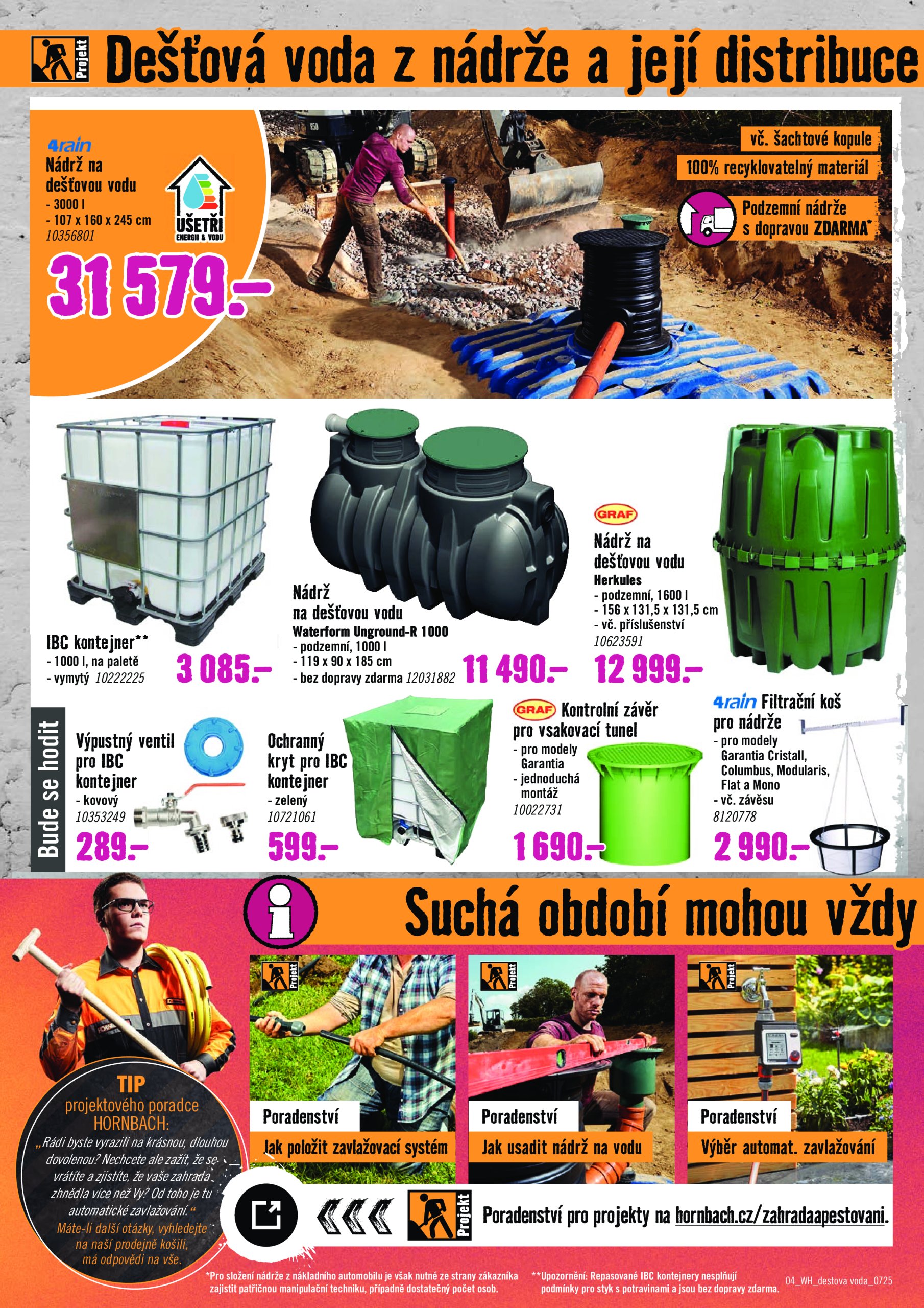 hornbach - Leták Hornbach - Dešťová voda od 16.07. do 30.07. - page: 4