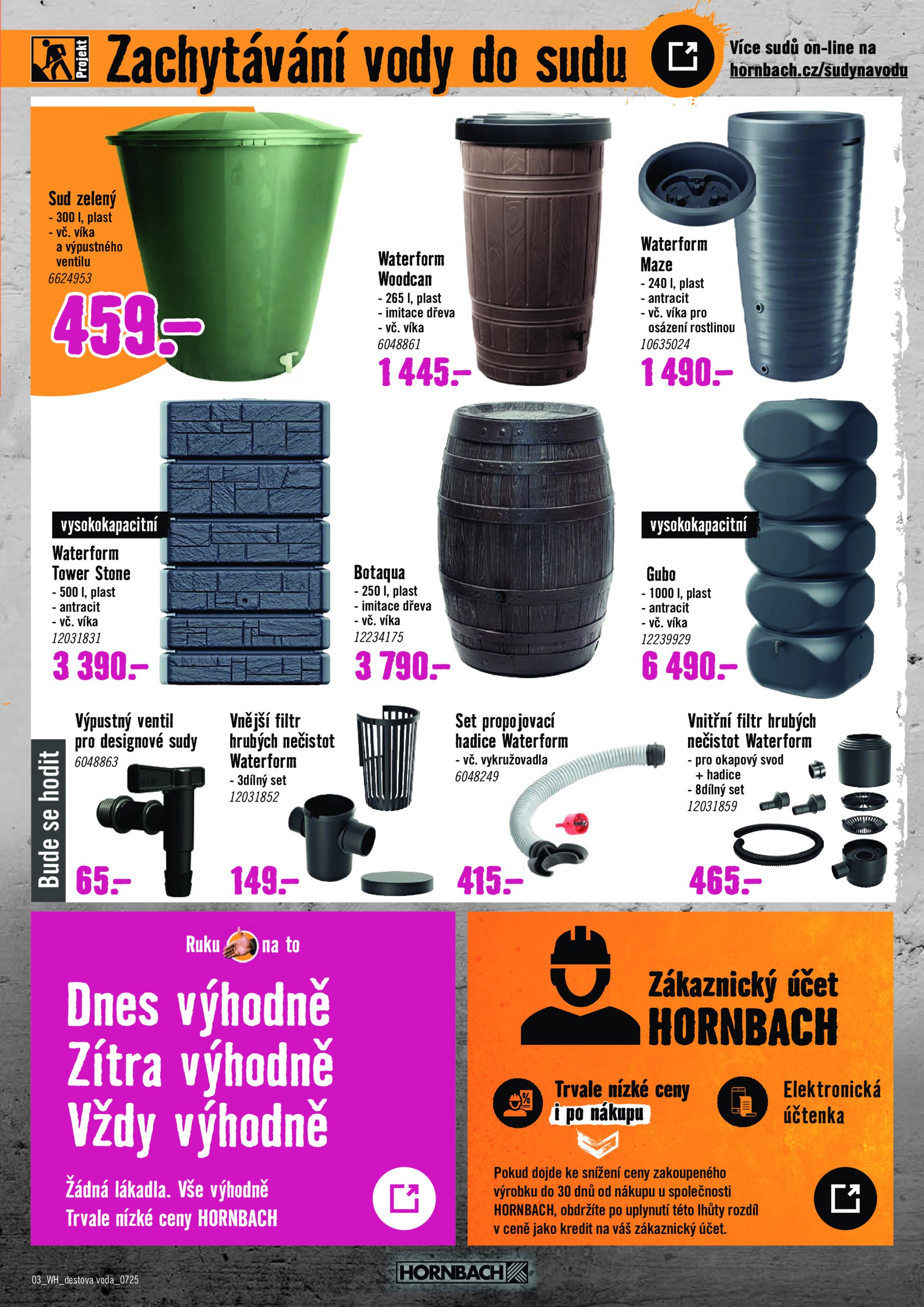 hornbach - Leták Hornbach - Dešťová voda od 16.07. do 30.07. - page: 3