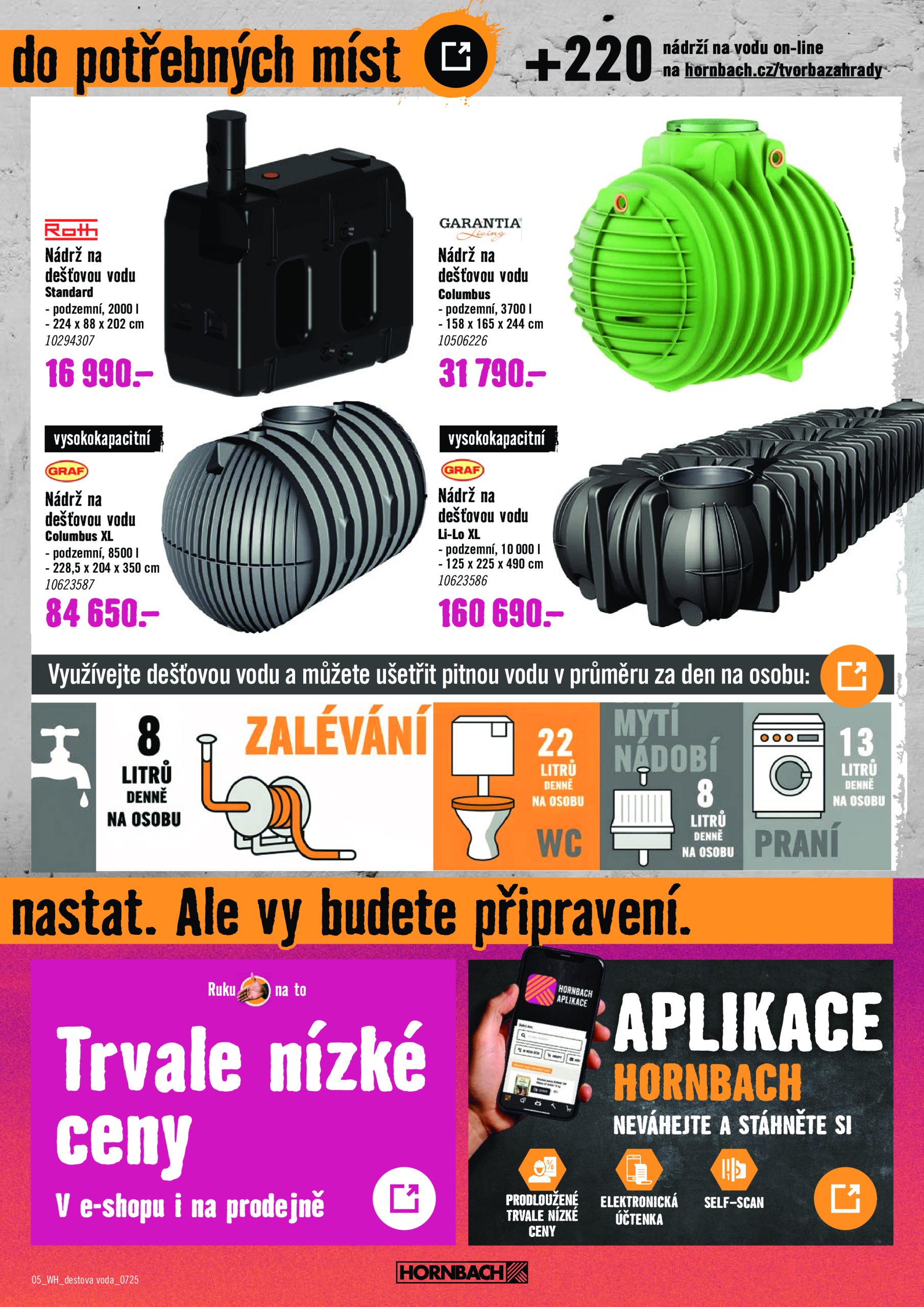 hornbach - Leták Hornbach - Dešťová voda od 16.07. do 30.07. - page: 5