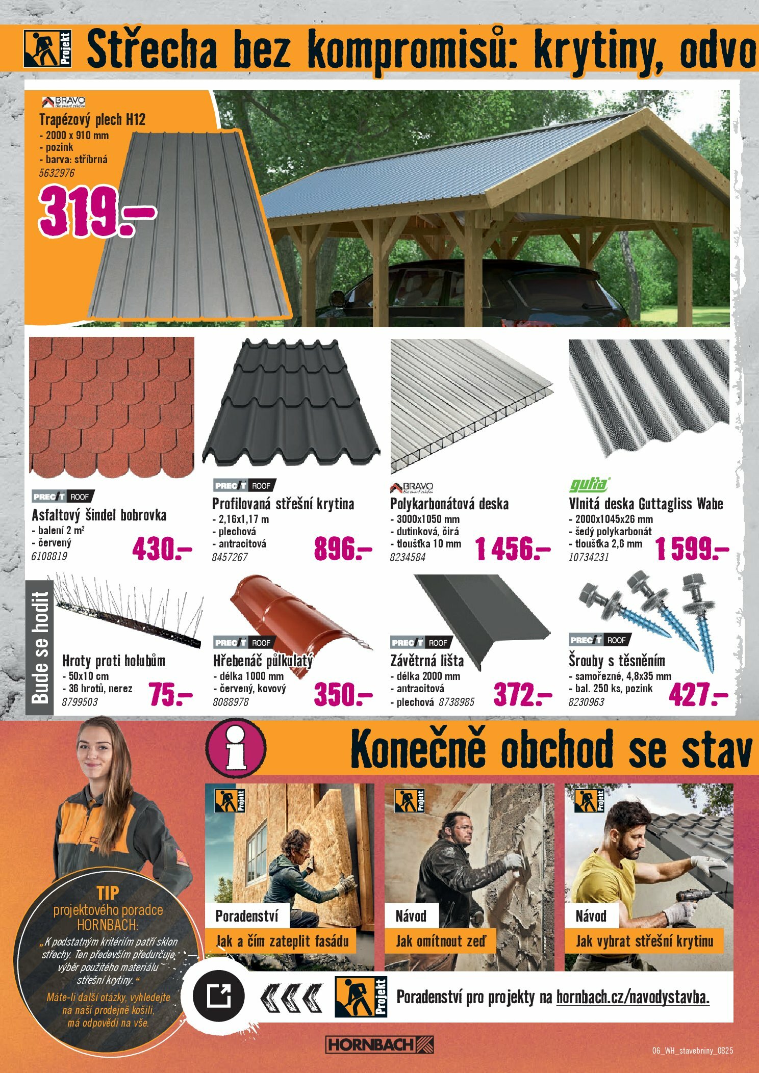 hornbach - Leták Hornbach - Váš další projekt - Stavebniny od 20.08. do 20.08. - page: 6