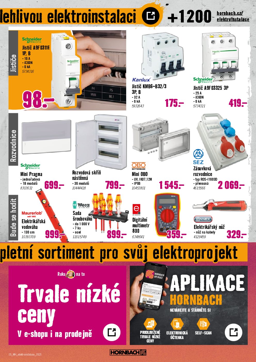 hornbach - Leták Hornbach - Elektroinstalace od 10.09. do 24.09. - page: 5