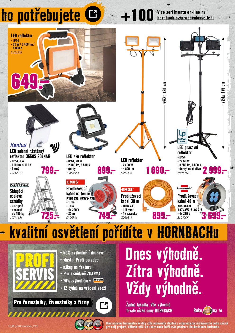 hornbach - Leták Hornbach - Elektroinstalace od 10.09. do 24.09. - page: 7