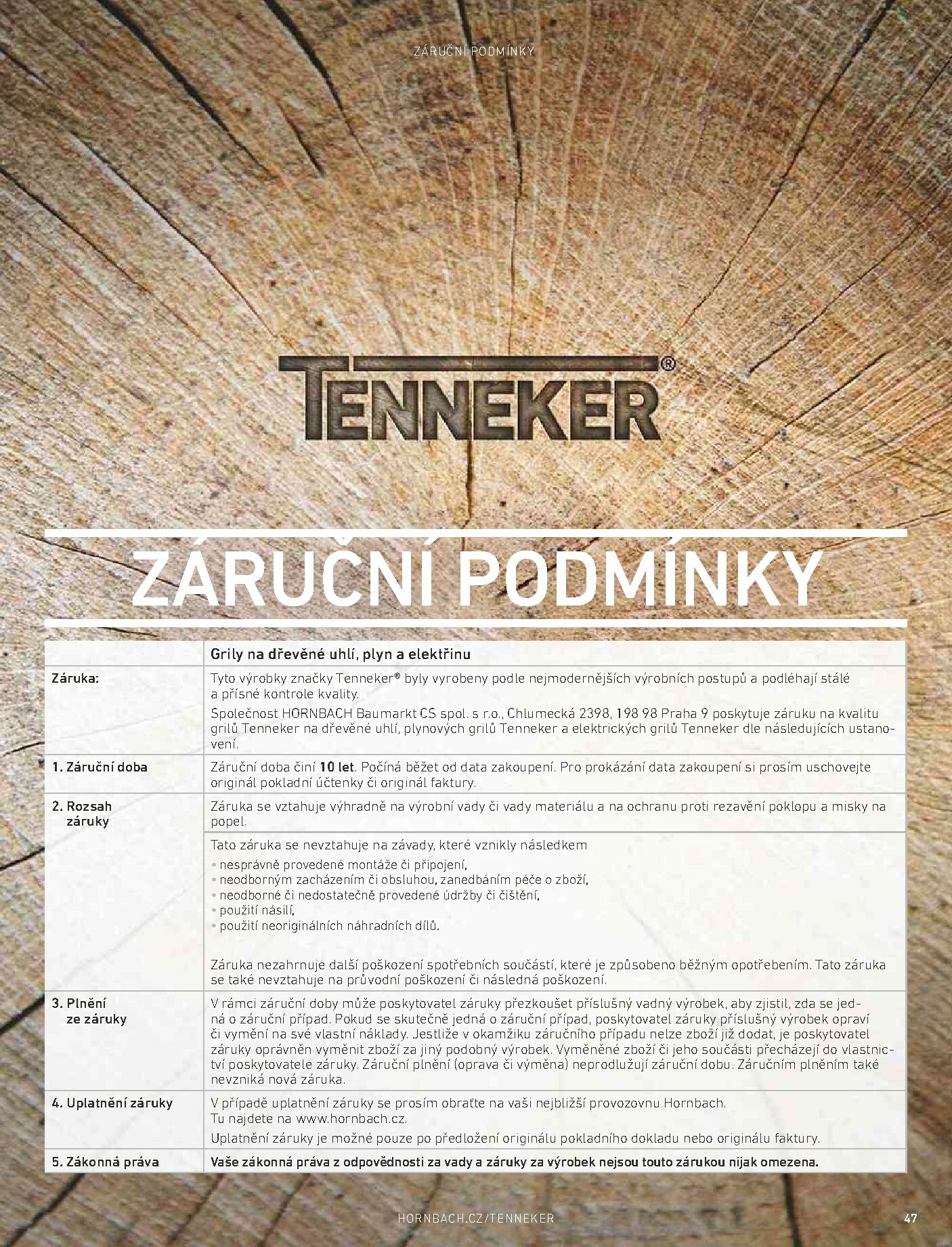 hornbach - Aktuální leták Hornbach - Tenneker - magazín o grilování od 01.01. do 31.12. - page: 47