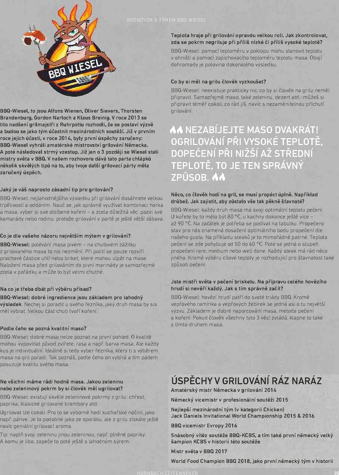 hornbach - Aktuální leták Hornbach - Tenneker - magazín o grilování od 01.01. do 31.12. - page: 35
