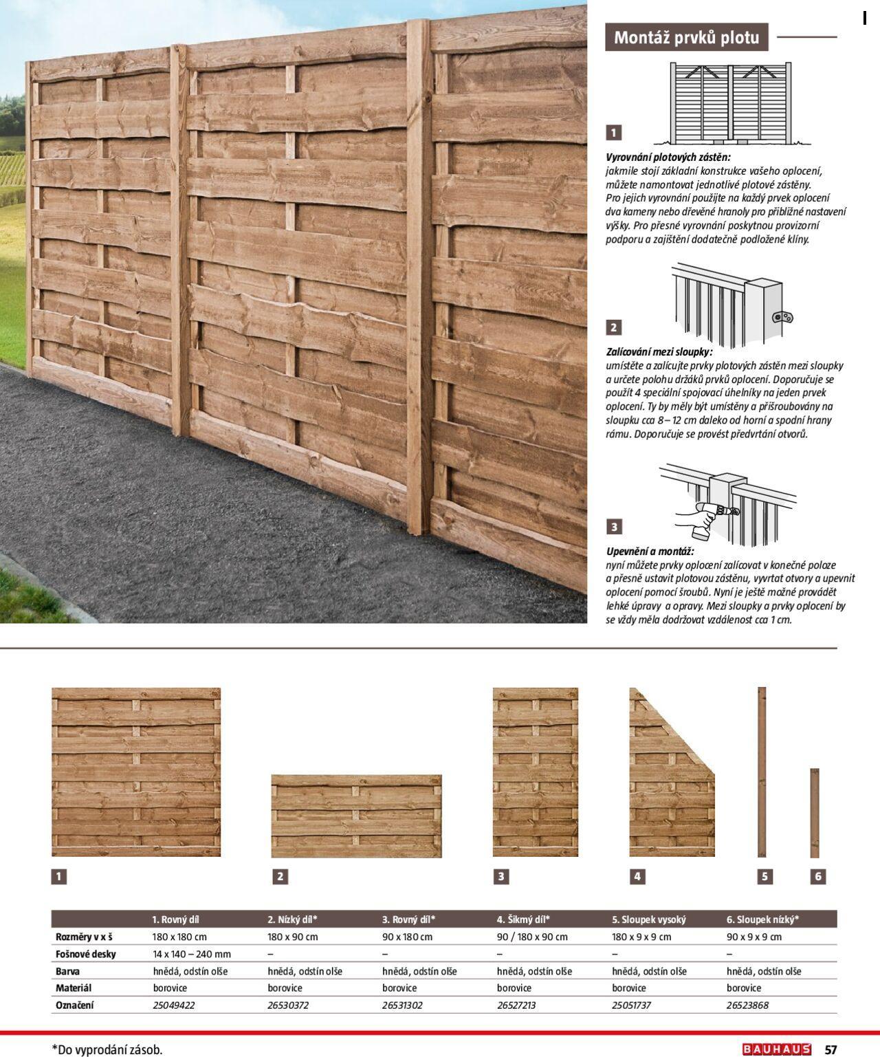 bauhaus - Bauhaus katalog Ploty a zahradní domky 24.09.2024 - 31.10.2024 - page: 57