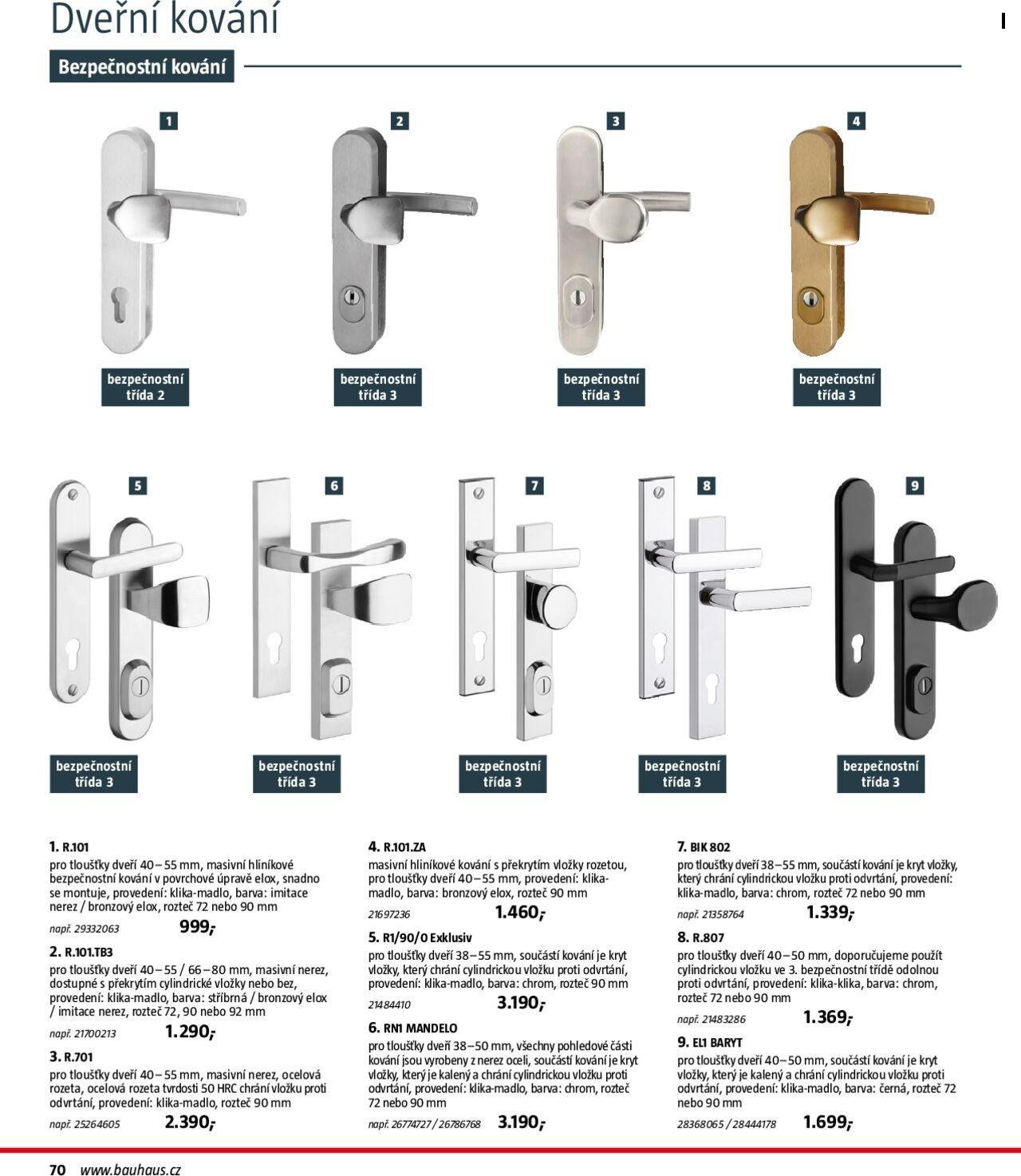 bauhaus - Bauhaus katalog Stavební prvky 24.09.2024 - 31.12.2024 - page: 70
