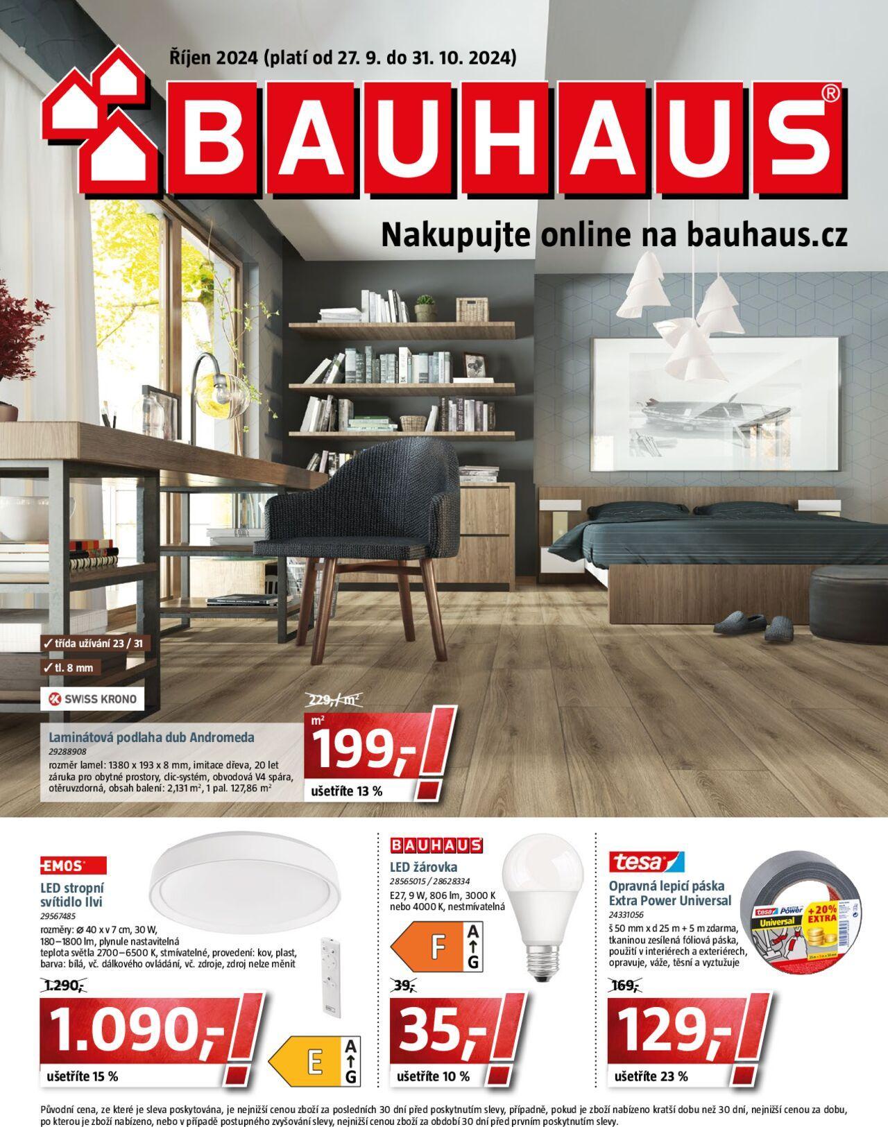 bauhaus - Bauhaus katalog 27.09.2024 - 31.10.2024 - page: 1