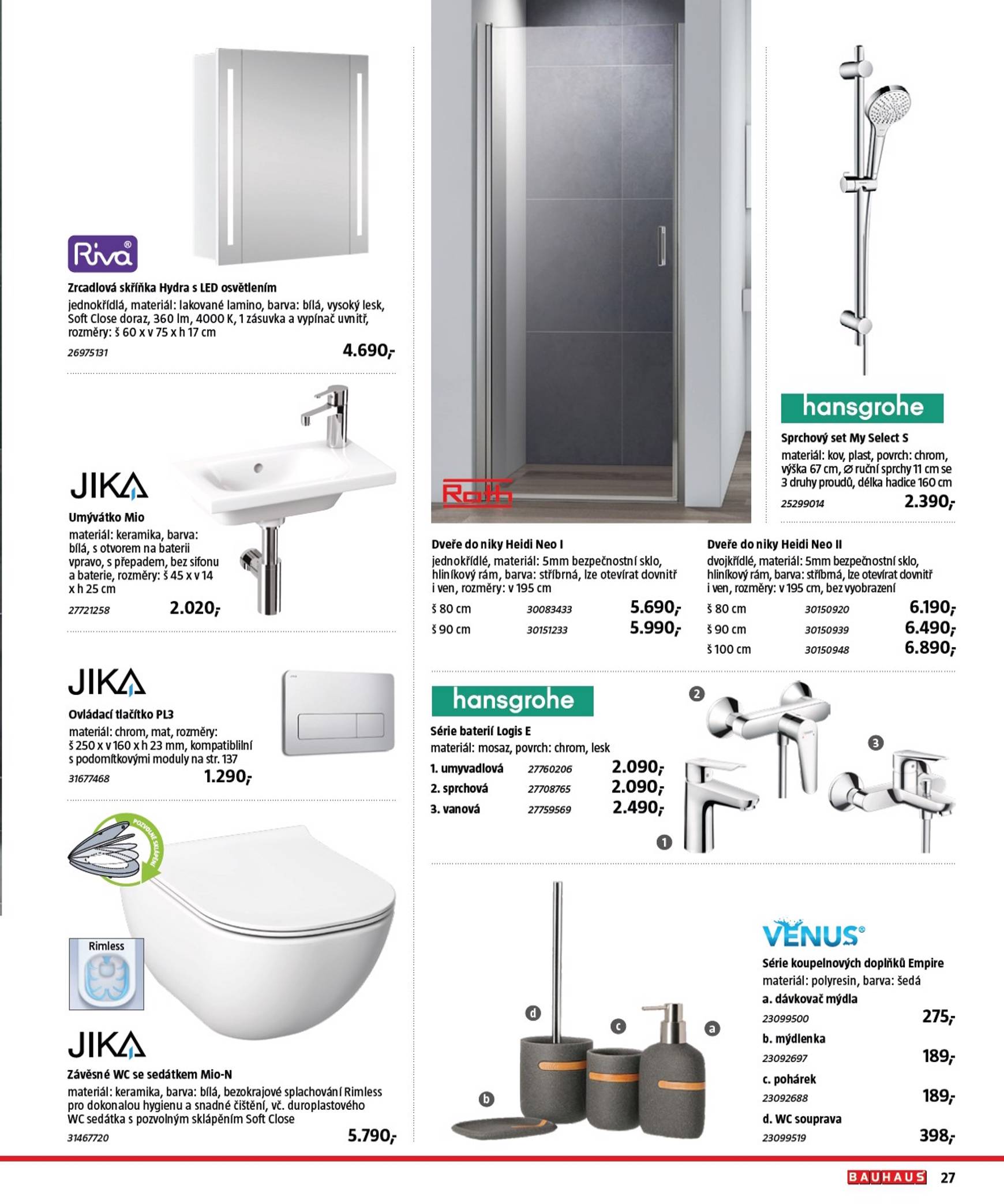 bauhaus - Leták Bauhaus - Katalog Sanita od 29.10. do 31.03. - page: 27