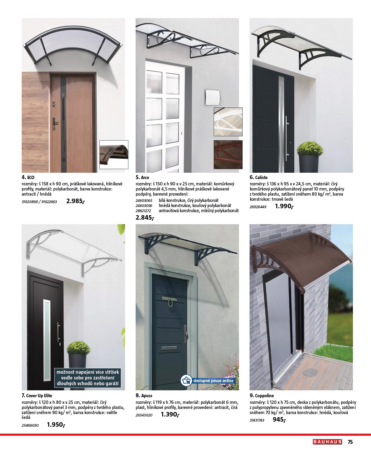 bauhaus - Leták Bauhaus - Katalog Stavební elementy od 19.08. do 31.12. - page: 75
