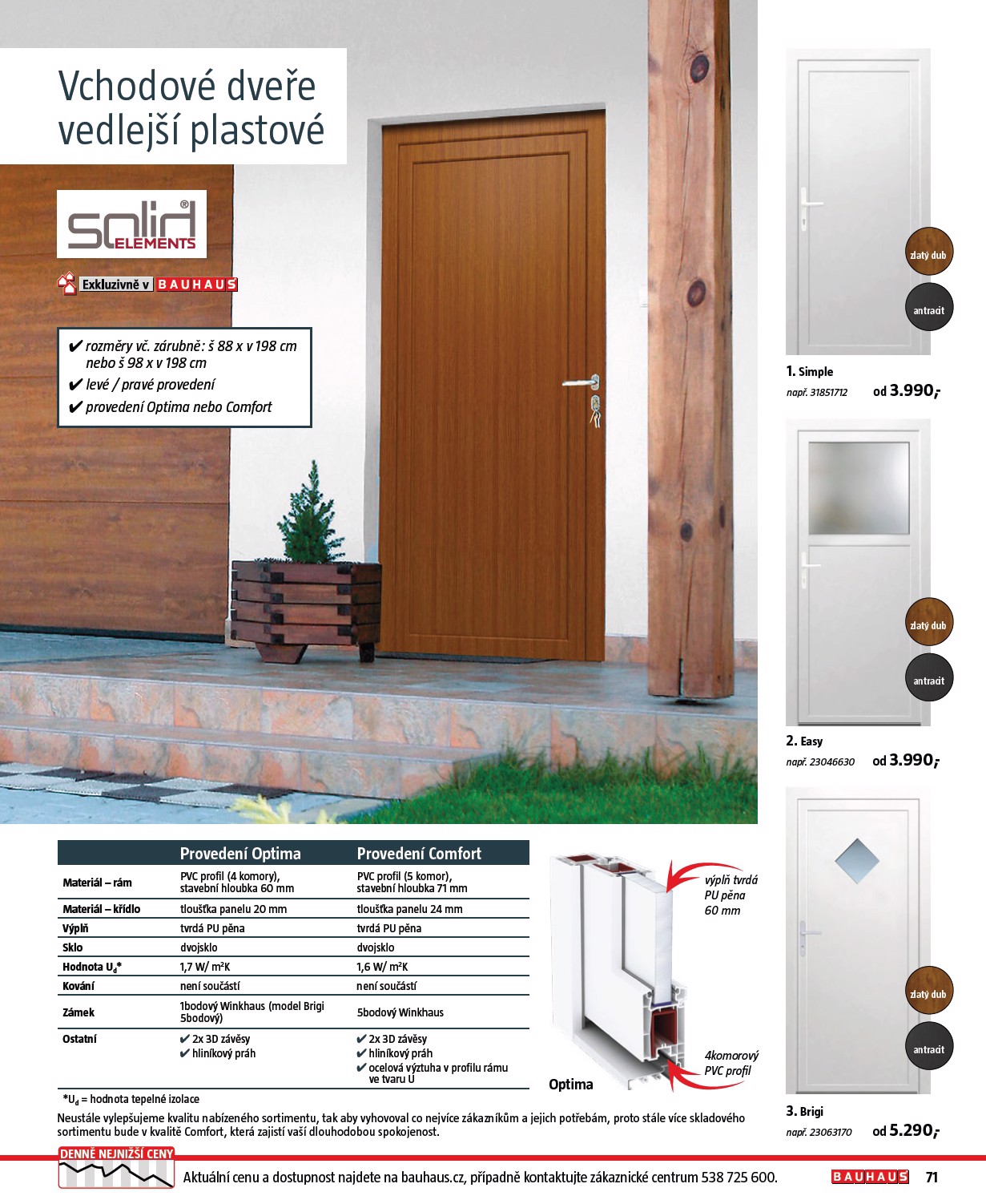 bauhaus - Leták Bauhaus - Katalog Stavební elementy od 19.08. do 31.12. - page: 71