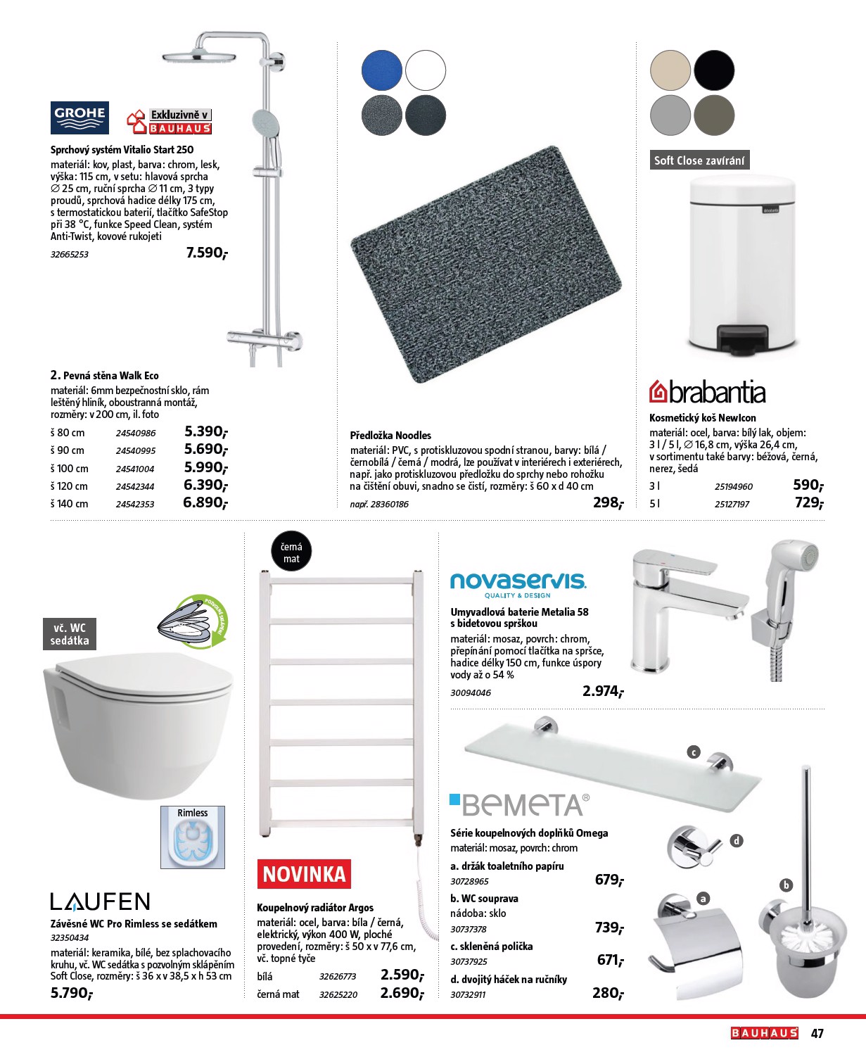 bauhaus - Aktuální leták Bauhaus - Katalog Sanita od 28.10. do 31.03. - page: 47 bauhaus - Aktuální leták Bauhaus - Katalog Sanita od 28.10. do 31.03. - page: 47