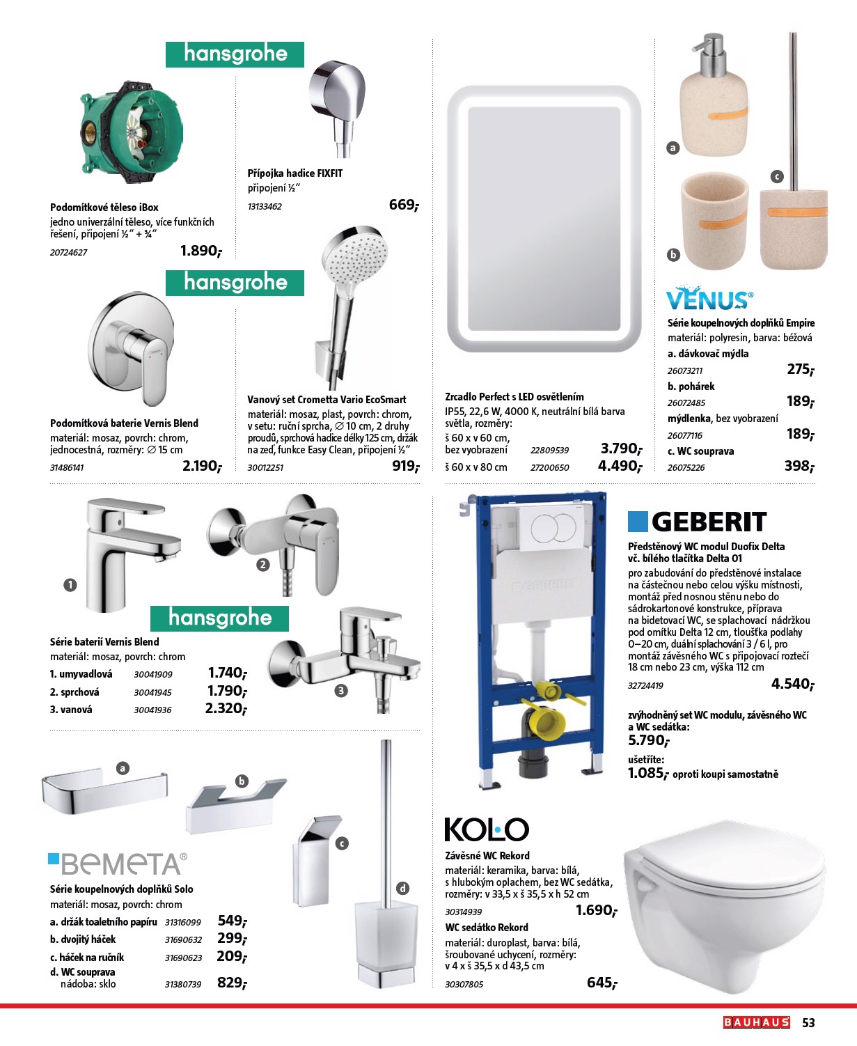 bauhaus - Aktuální leták Bauhaus - Katalog Sanita od 28.10. do 31.03. - page: 53 bauhaus - Aktuální leták Bauhaus - Katalog Sanita od 28.10. do 31.03. - page: 53