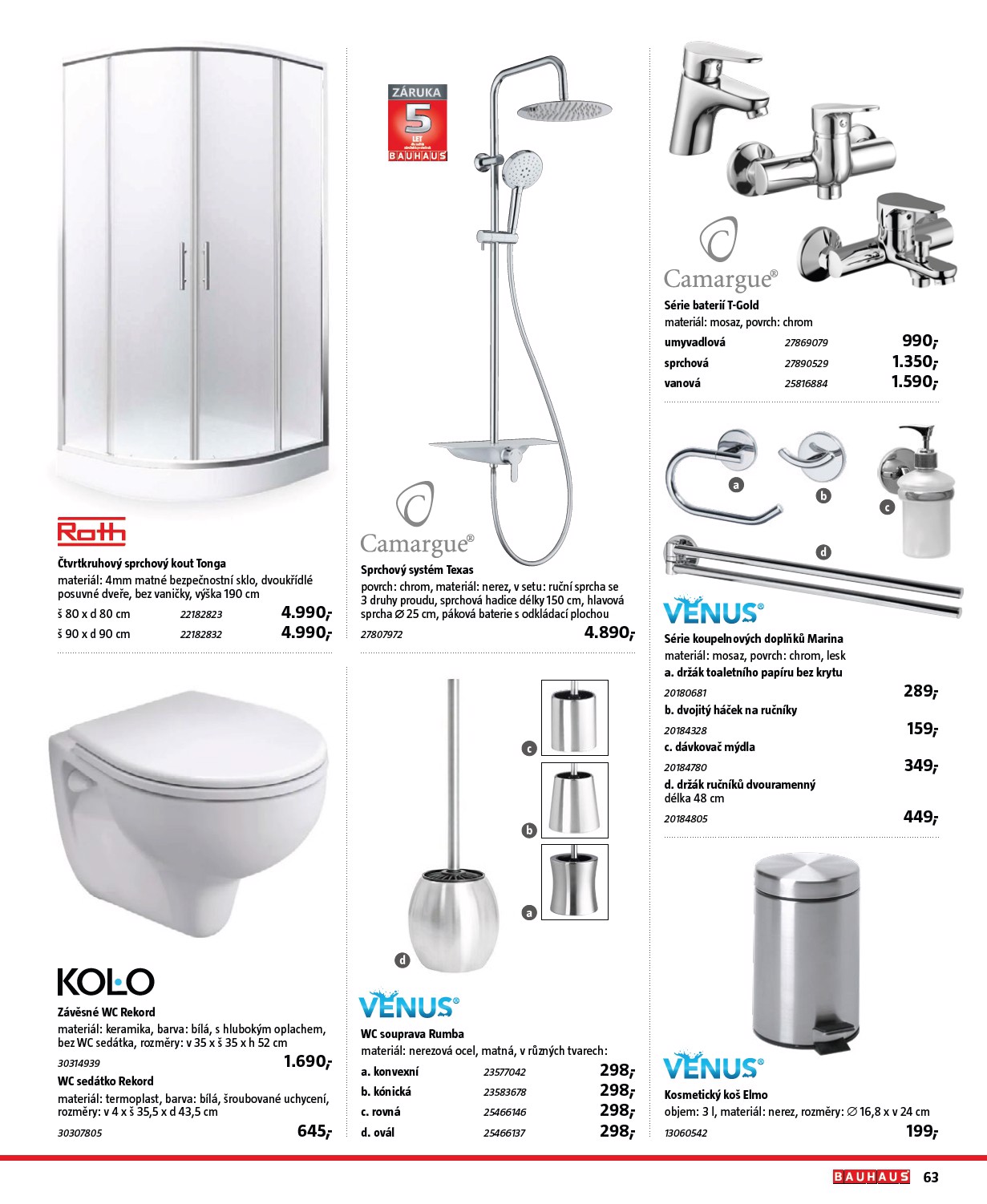 bauhaus - Aktuální leták Bauhaus - Katalog Sanita od 28.10. do 31.03. - page: 63 bauhaus - Aktuální leták Bauhaus - Katalog Sanita od 28.10. do 31.03. - page: 63