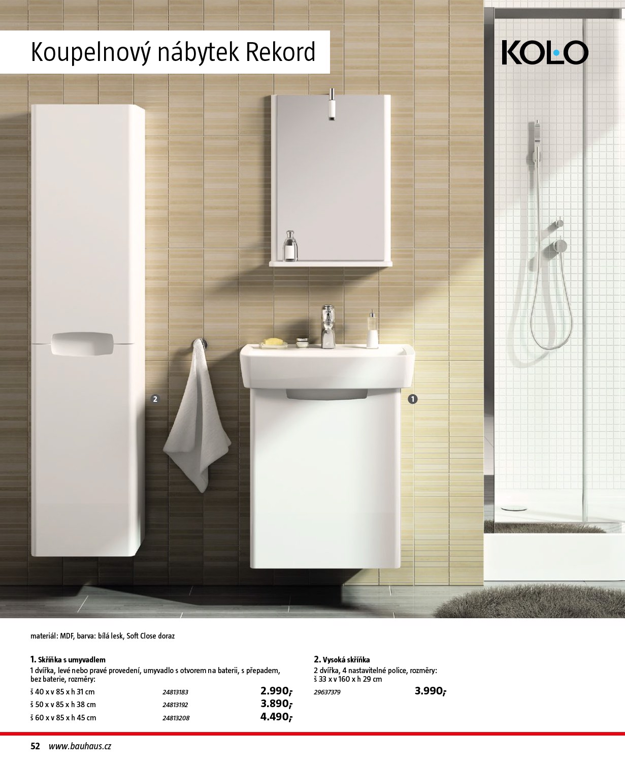 bauhaus - Aktuální leták Bauhaus - Katalog Sanita od 28.10. do 31.03. - page: 52 bauhaus - Aktuální leták Bauhaus - Katalog Sanita od 28.10. do 31.03. - page: 52