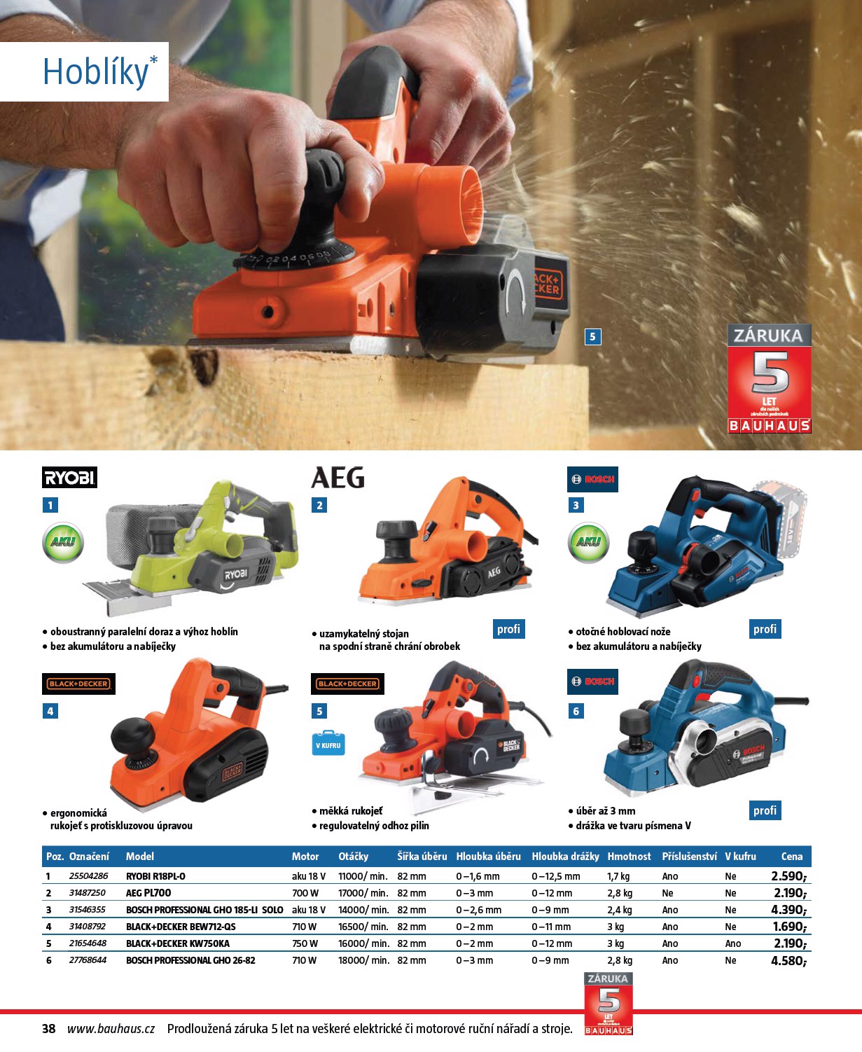 bauhaus - Aktuální leták Bauhaus - Nářadí od 30.10. do 28.02. - page: 38