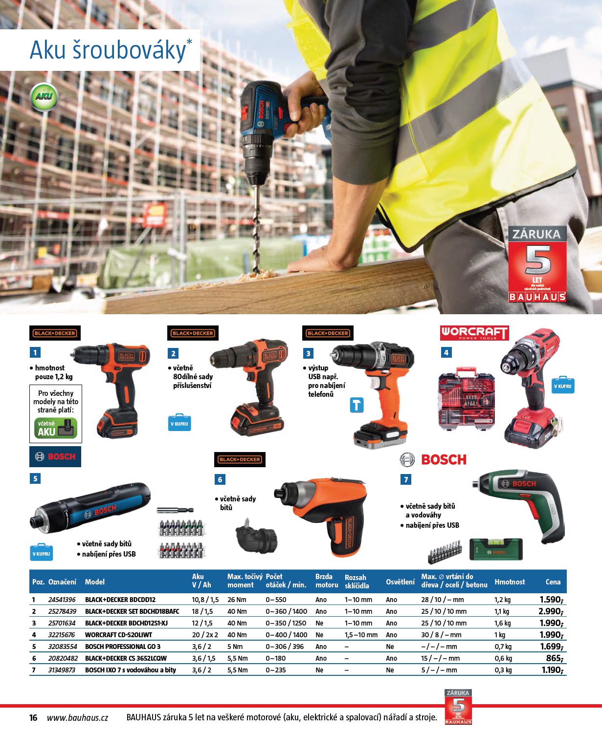 bauhaus - Aktuální leták Bauhaus - Nářadí od 30.10. do 28.02. - page: 16