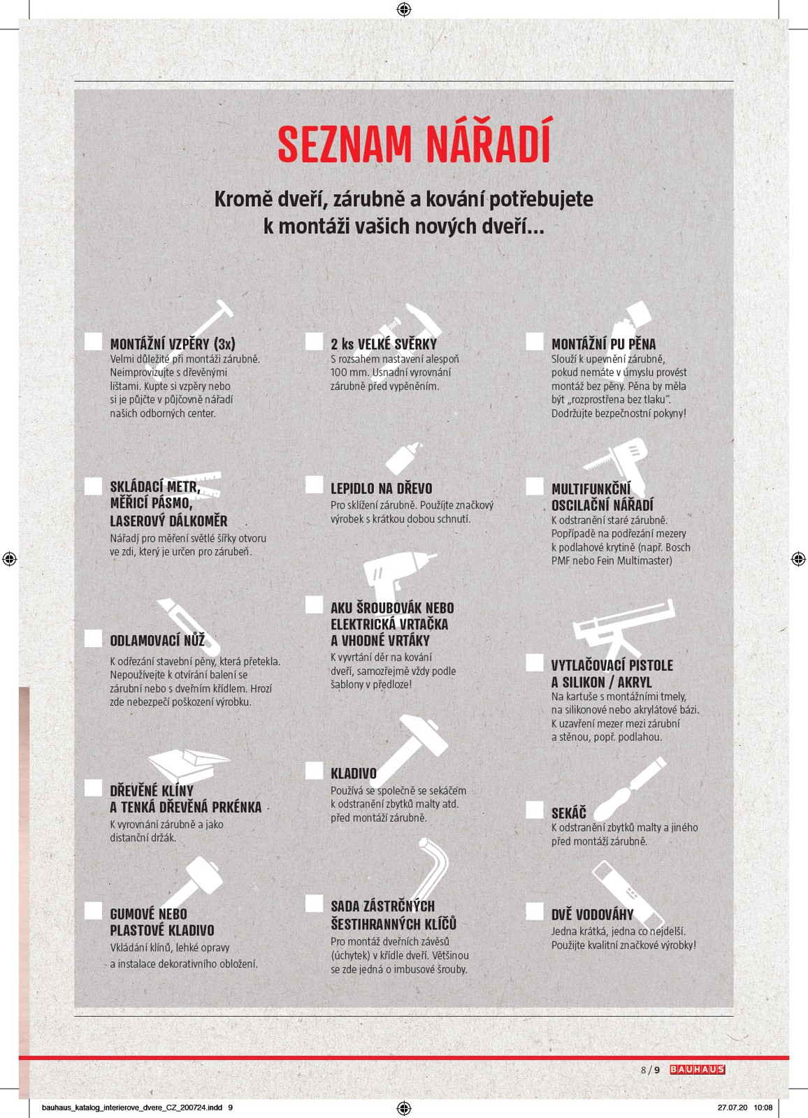 bauhaus - Aktuální leták Bauhaus - Katalog Interiérové dveře od 01.12. do 30.09. - page: 9