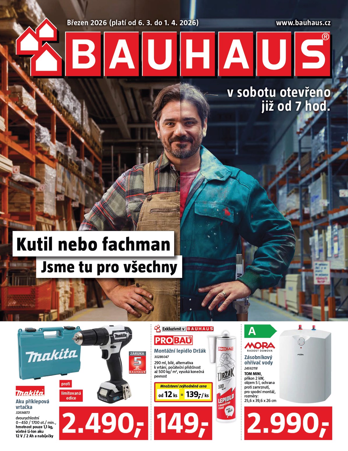 bauhaus - Bauhaus leták platný od pátku 06.03.2026 do středy 01.04.2026 - page: 1