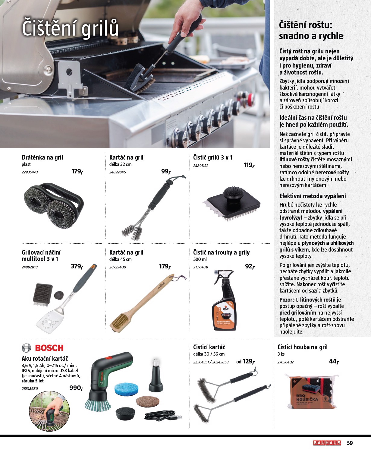 bauhaus - Bauhaus - Grily leták platný od úterý 17.03.2026 do pondělí 31.08.2026 - page: 59