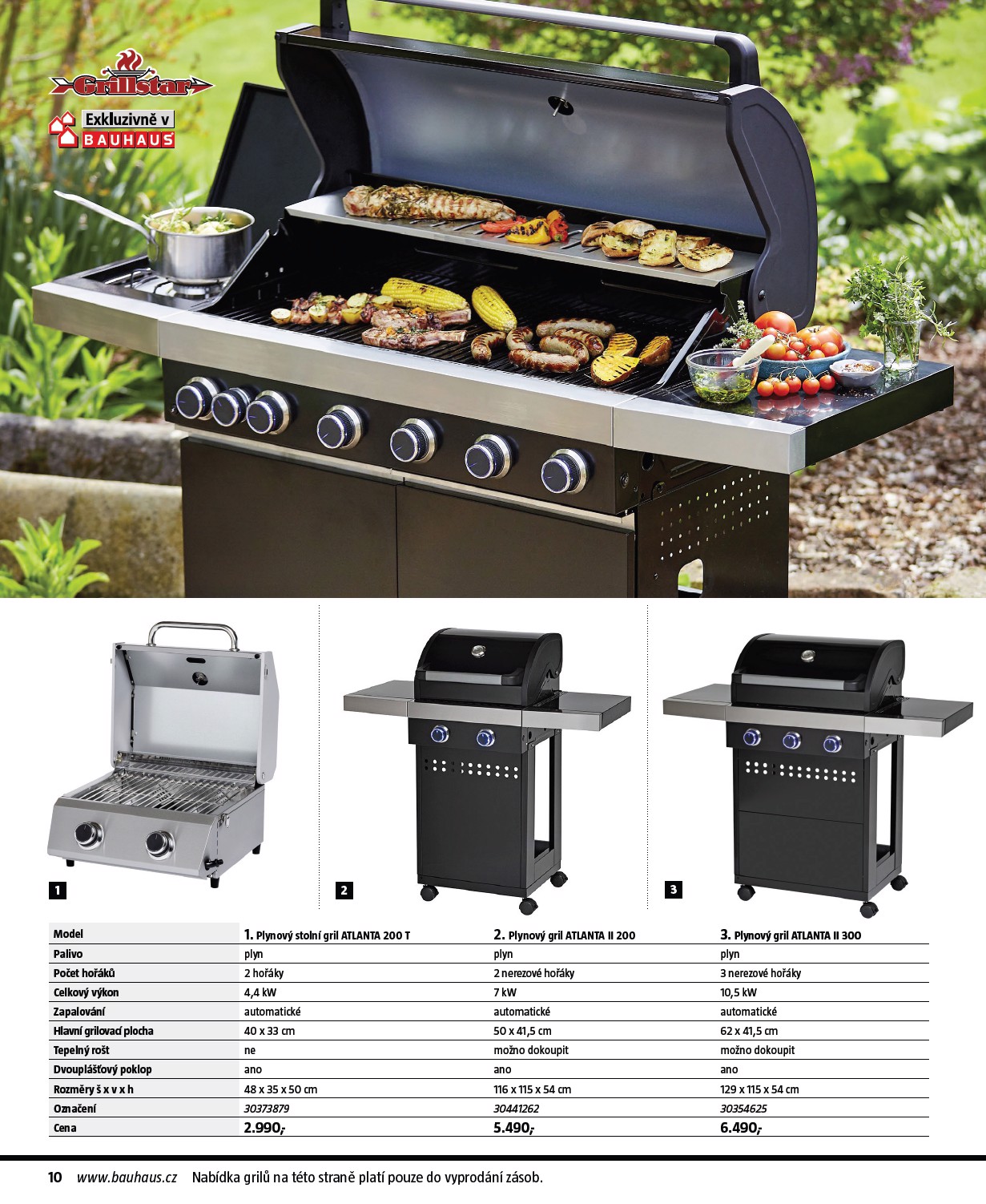 bauhaus - Bauhaus - Grily leták platný od úterý 17.03.2026 do pondělí 31.08.2026 - page: 10