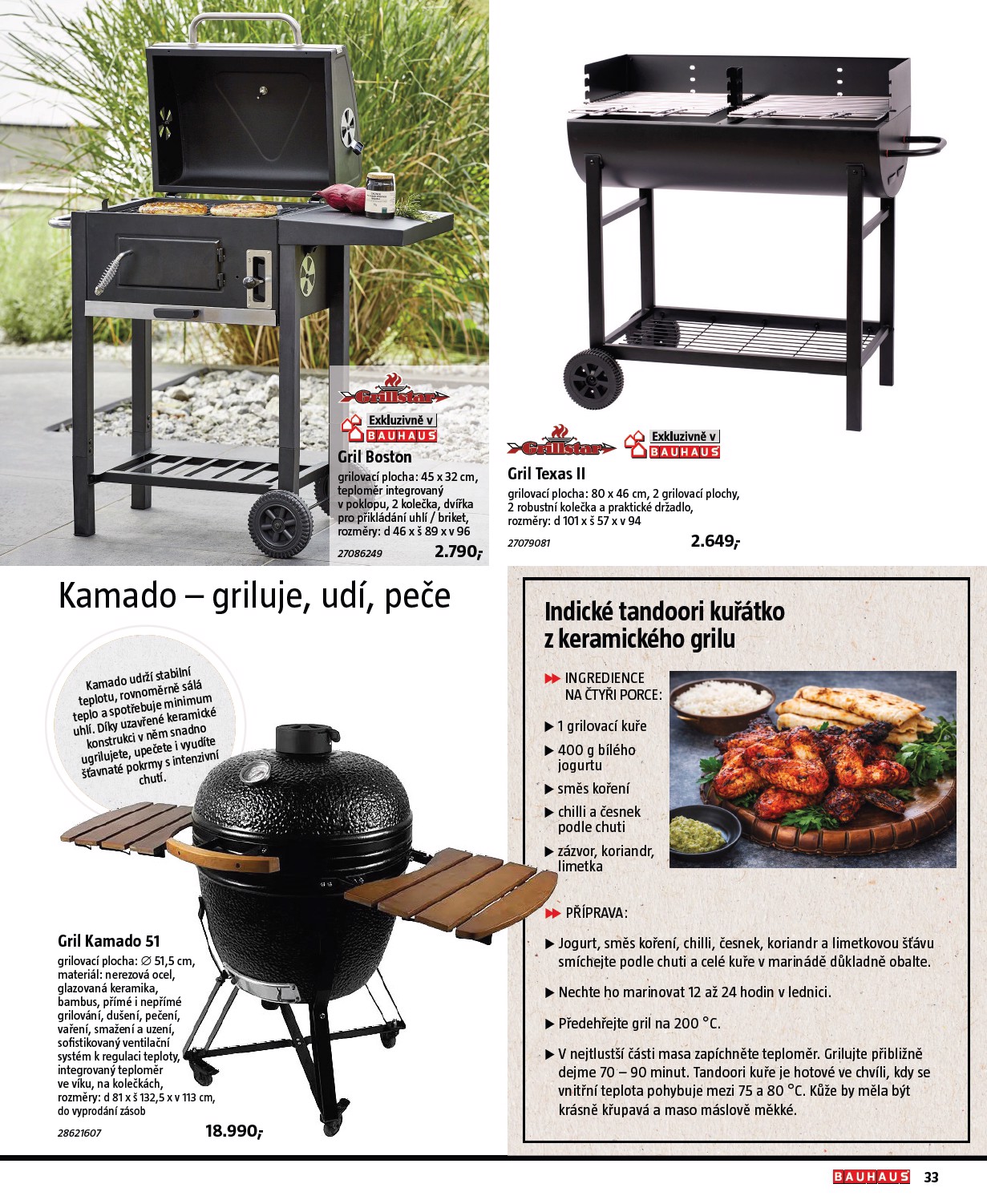bauhaus - Bauhaus - Grily leták platný od úterý 17.03.2026 do pondělí 31.08.2026 - page: 33