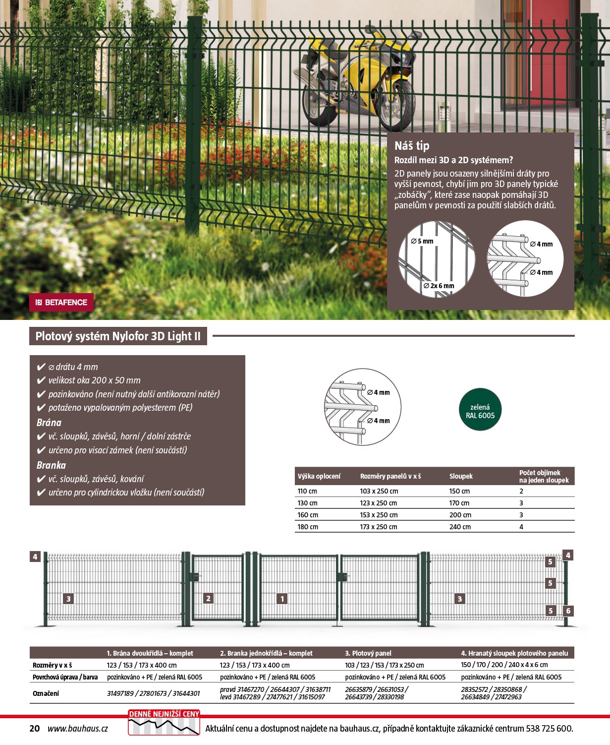 bauhaus - Bauhaus - Katalog Ploty a stínění leták platný od úterý 17.03.2026 do soboty 31.10.2026 - page: 20
