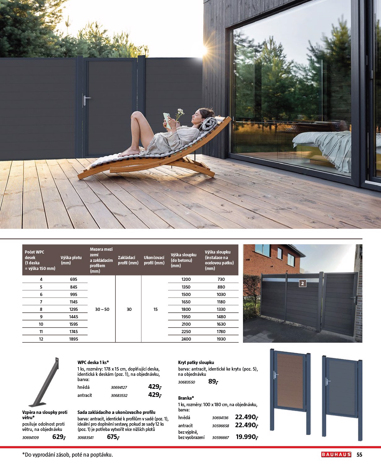 bauhaus - Bauhaus - Katalog Ploty a stínění leták platný od úterý 17.03.2026 do soboty 31.10.2026 - page: 55