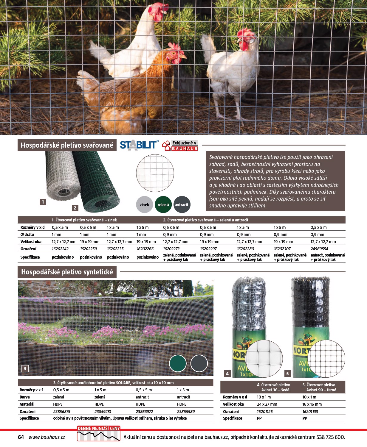 bauhaus - Bauhaus - Katalog Ploty a stínění leták platný od úterý 17.03.2026 do soboty 31.10.2026 - page: 64