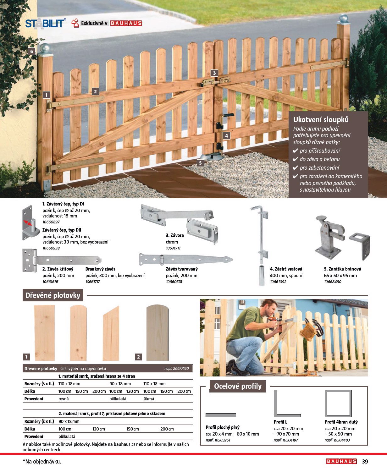 bauhaus - Bauhaus - Katalog Ploty a stínění leták platný od úterý 17.03.2026 do soboty 31.10.2026 - page: 39