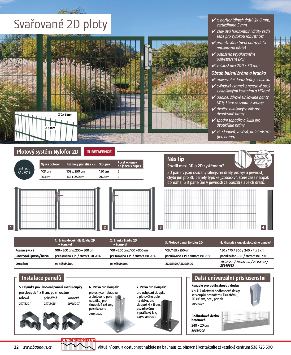 bauhaus - Bauhaus - Katalog Ploty a stínění leták platný od úterý 17.03.2026 do soboty 31.10.2026 - page: 22