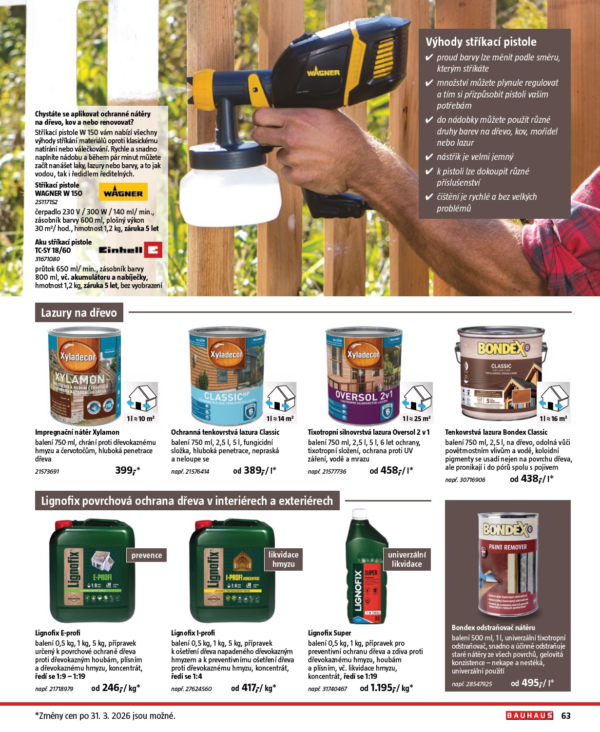 bauhaus - Bauhaus - Katalog Ploty a stínění leták platný od úterý 17.03.2026 do soboty 31.10.2026 - page: 63