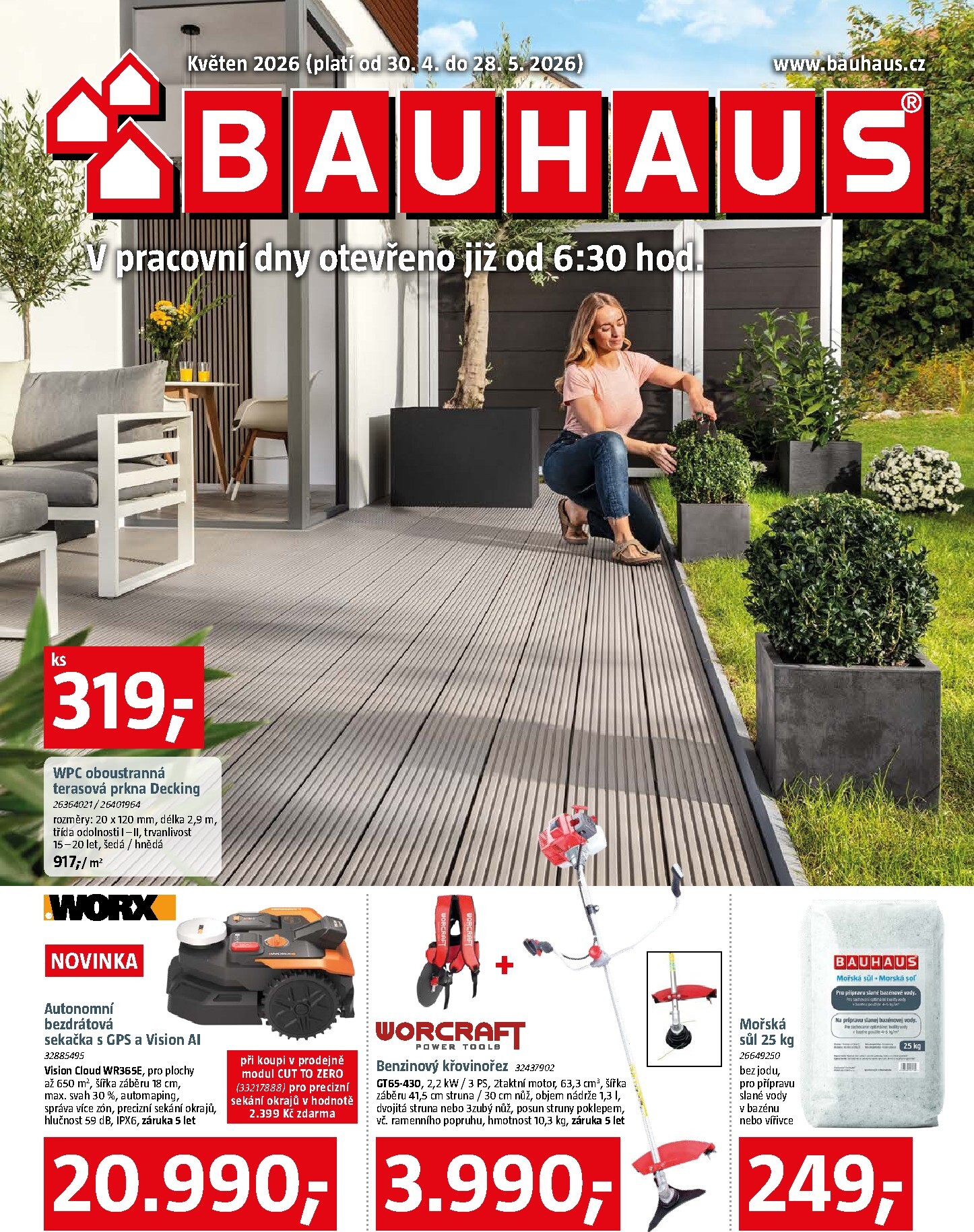 bauhaus - Aktuální Bauhaus leták platný od čtvrtka 30.04.2026 do čtvrtka 28.05.2026 - page: 1