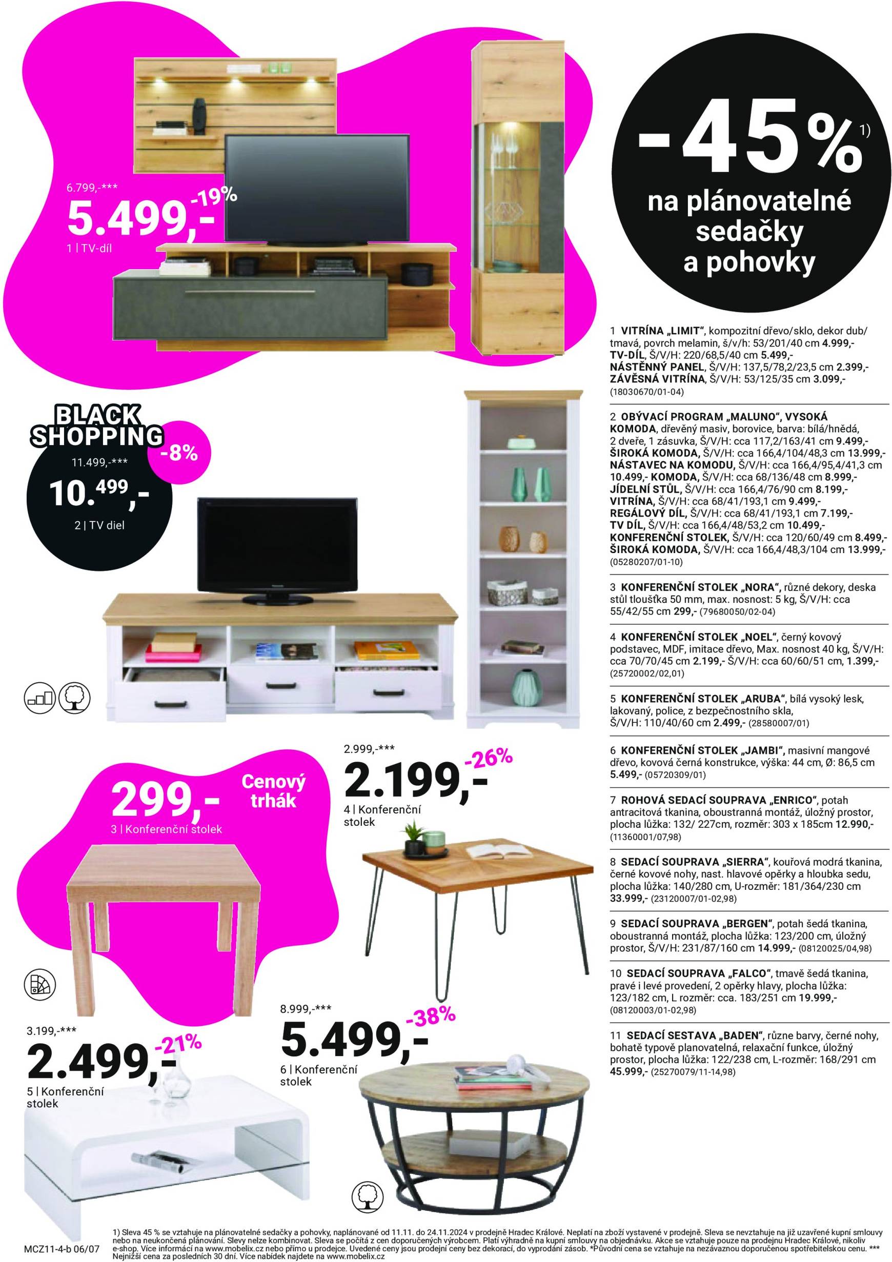 mobelix - Leták Möbelix - Black Friday od 11.11. do 24.11. - page: 6