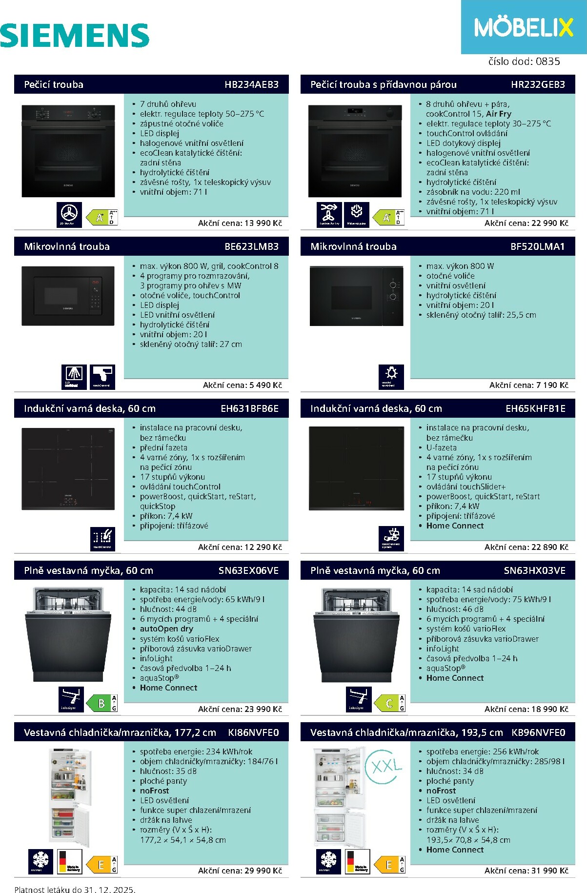 mobelix - Aktuální leták Möbelix - SIEMENS od 01.12. do 31.12.