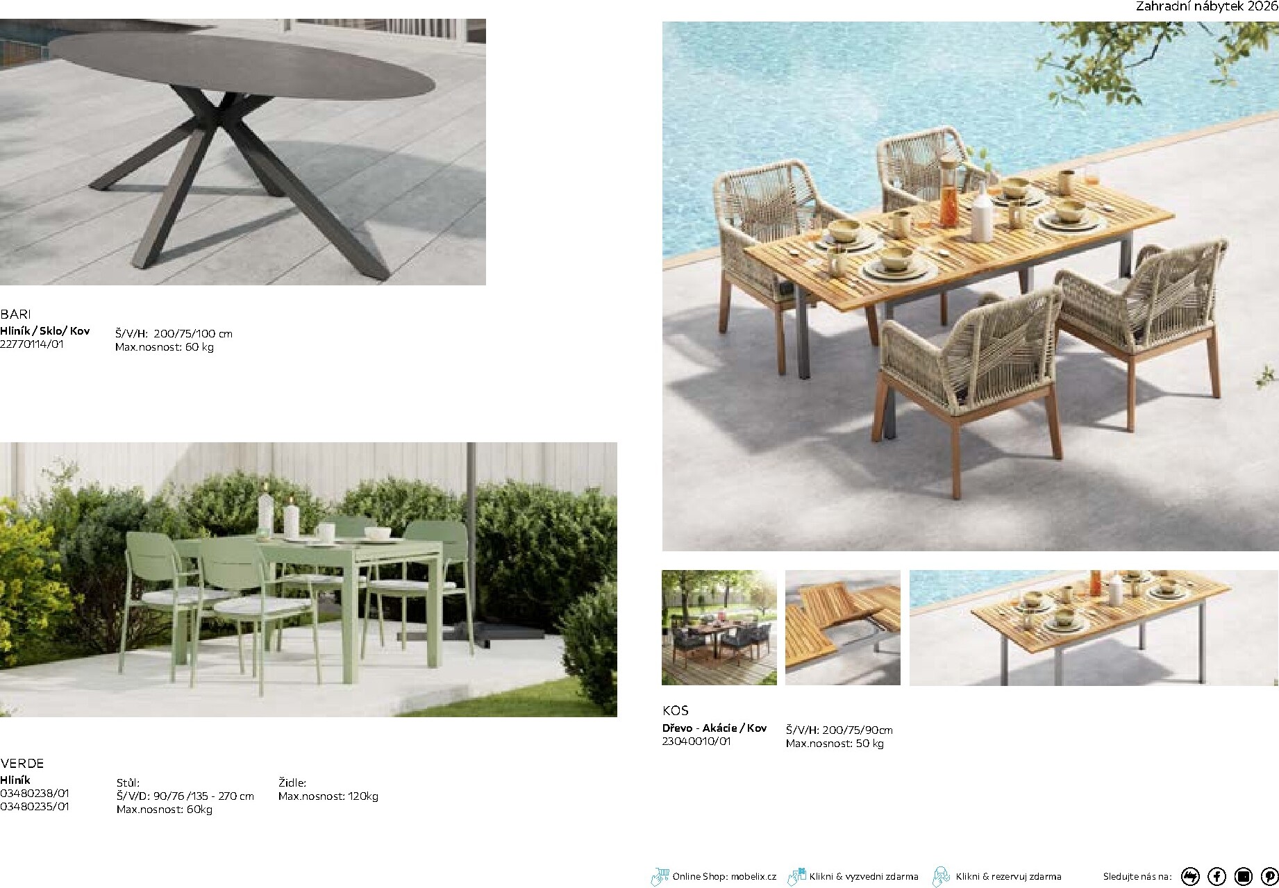 mobelix - Möbelix - Zahradní nábytek leták platný od čtvrtka 01.01.2026 do čtvrtka 31.12.2026 - page: 29